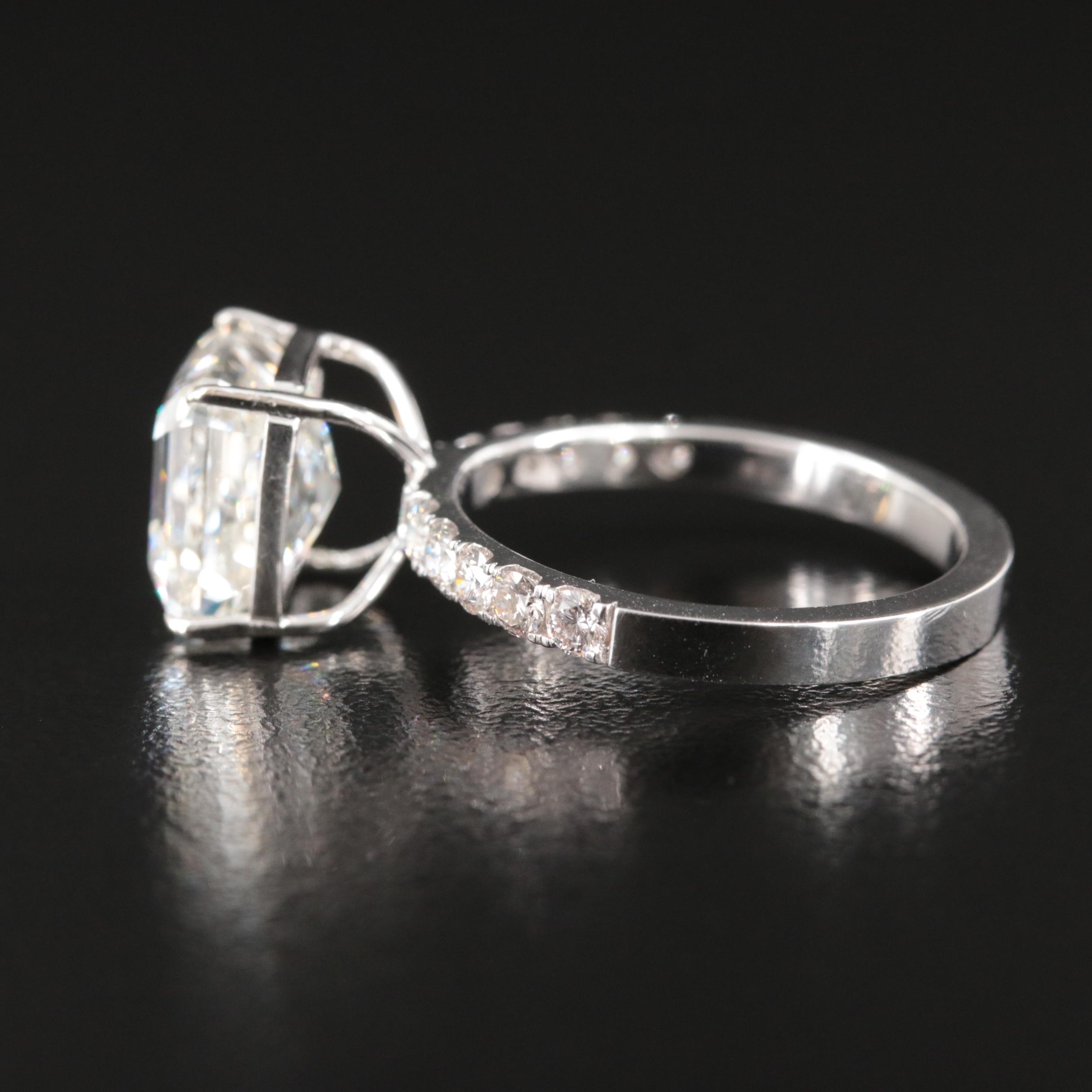 14K 5.45 CTW Lab Grown Diamond Ring with IGI Report