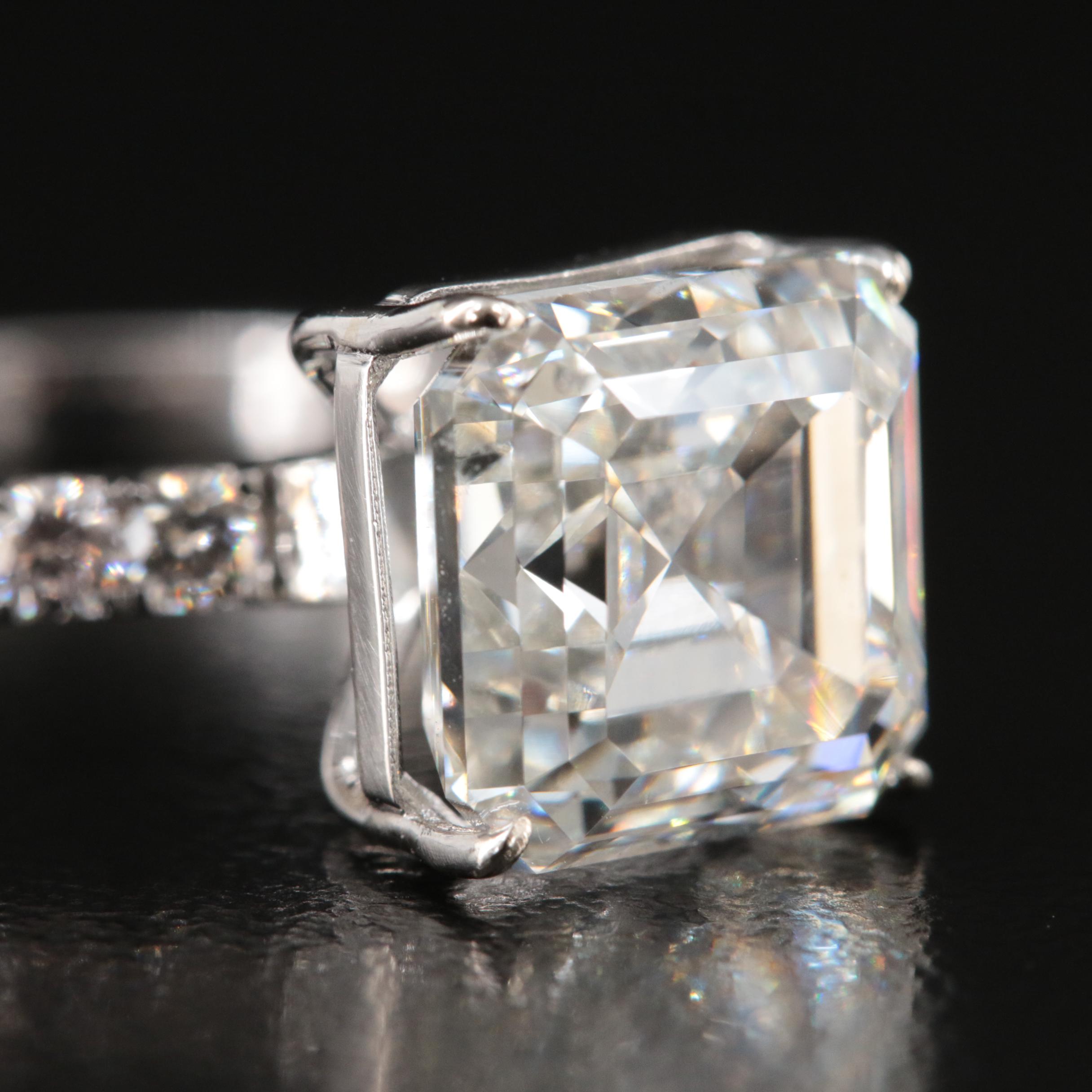 14K 5.45 CTW Lab Grown Diamond Ring with IGI Report