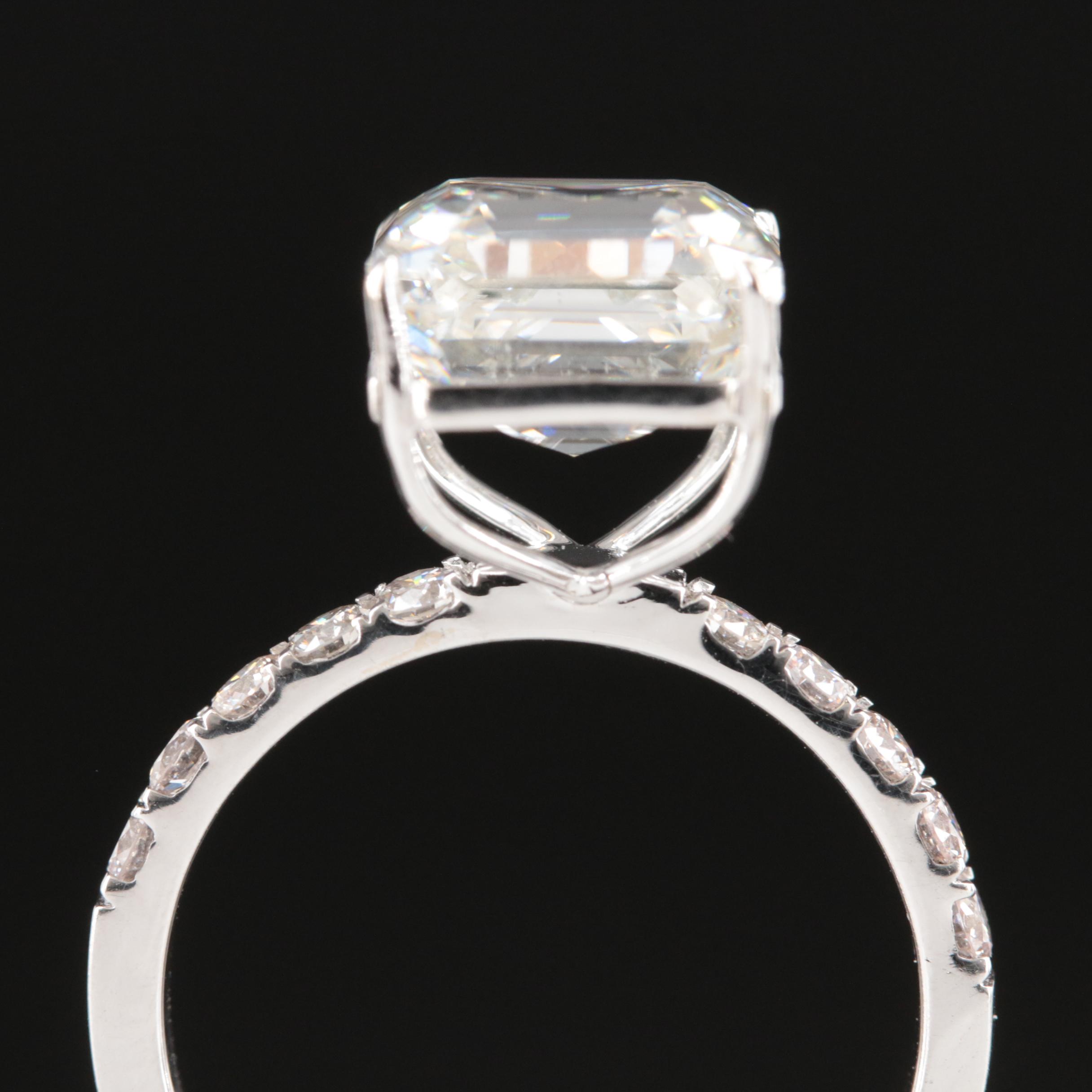 14K 5.45 CTW Lab Grown Diamond Ring with IGI Report