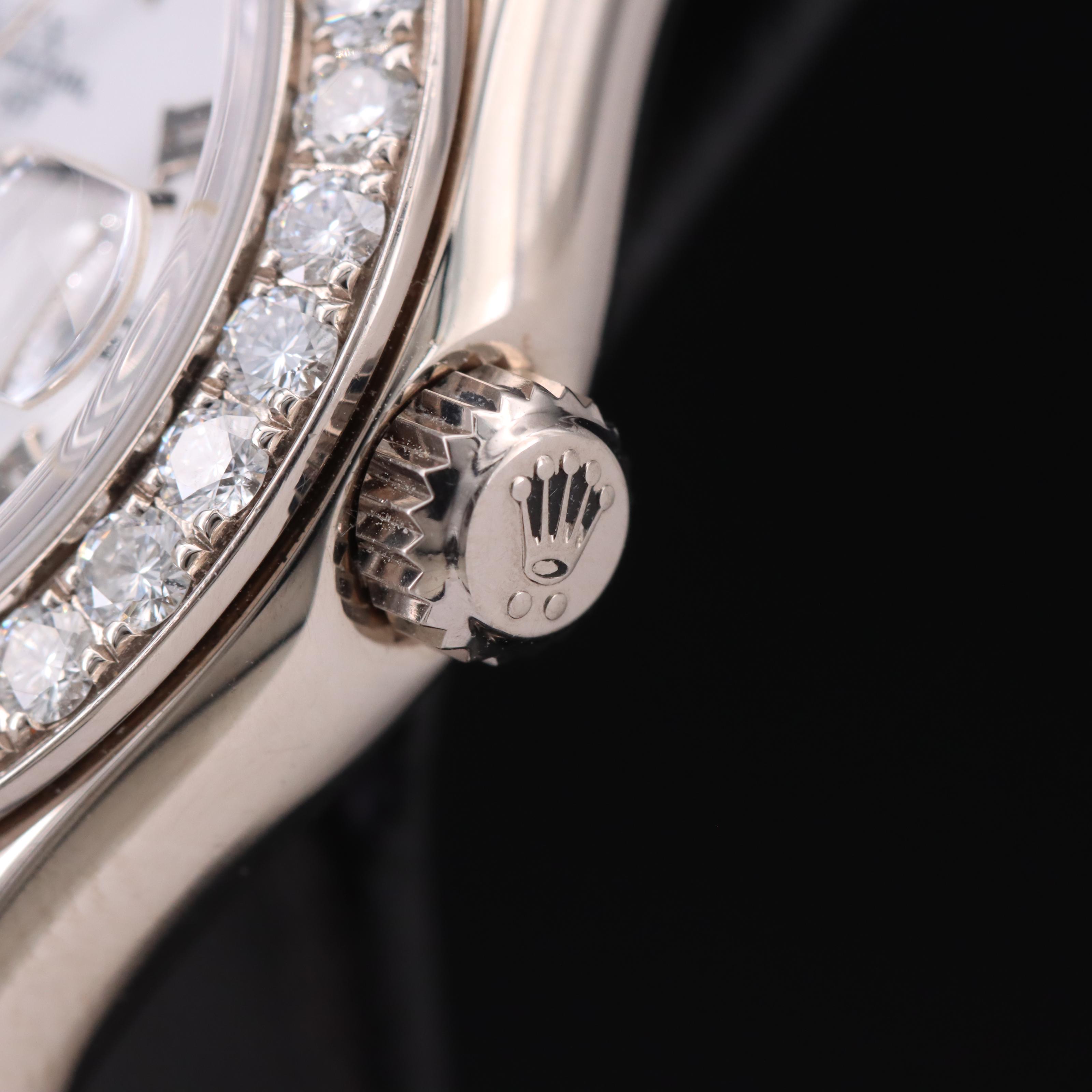 2001 Rolex Oyster Perpetual Datejust with Pearlmaster, 18K Diamond Watch