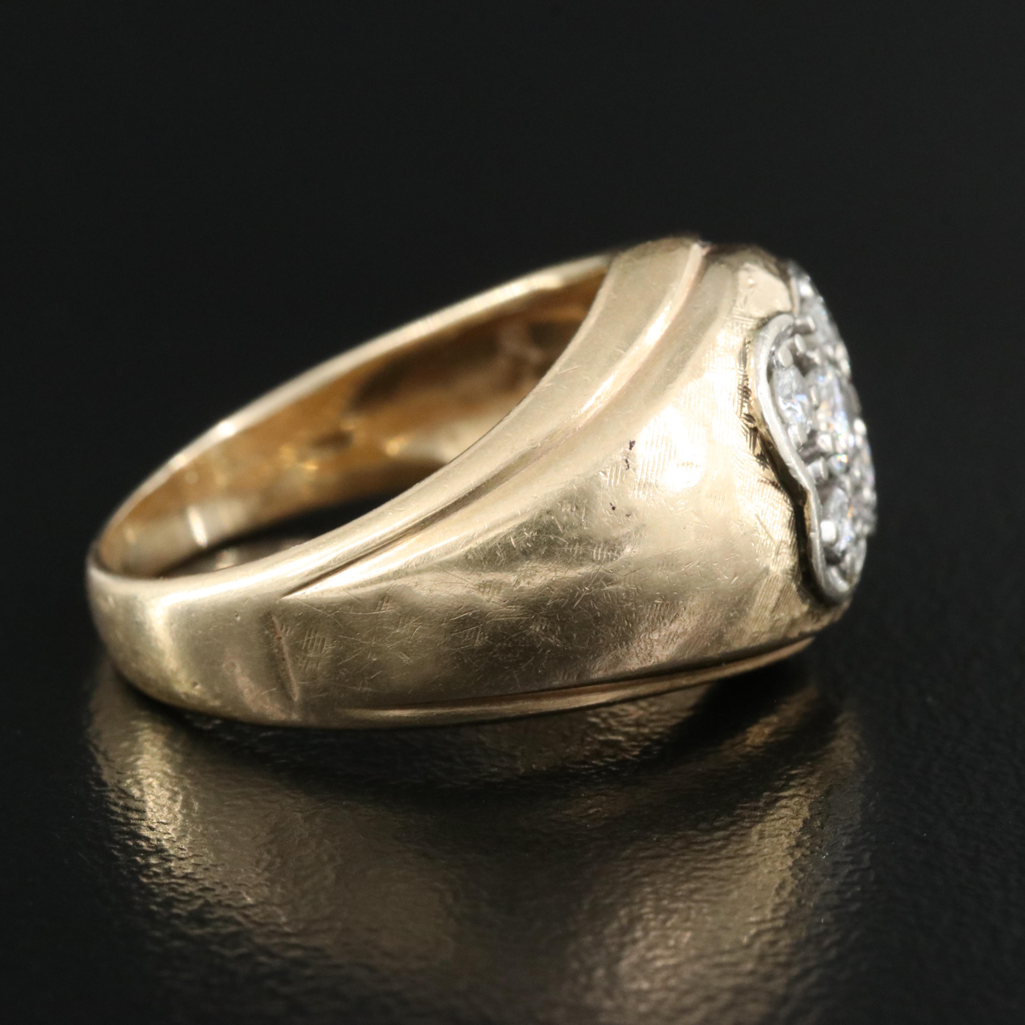 Vintage 14K 0.36 CTW Diamond Ring