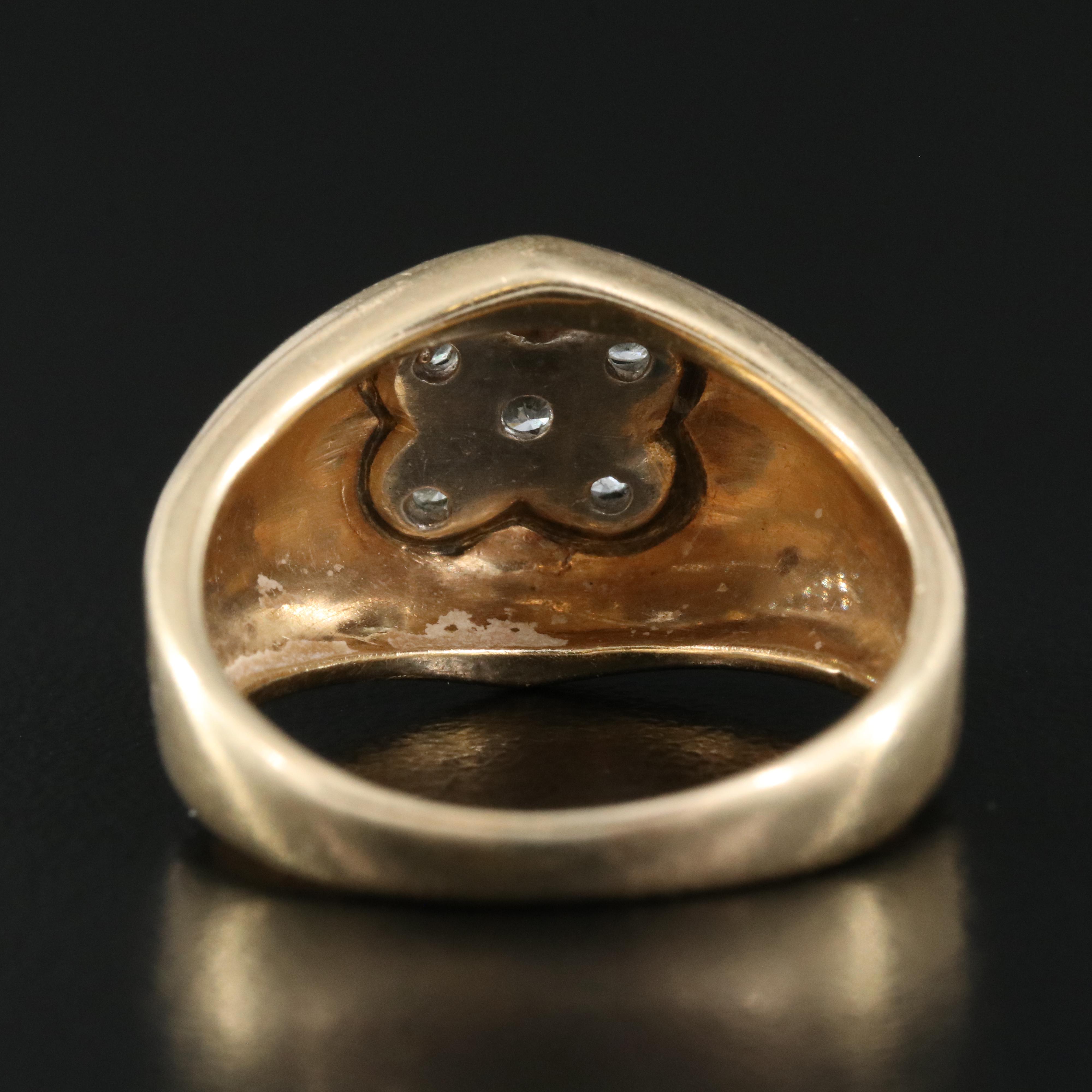 Vintage 14K 0.36 CTW Diamond Ring