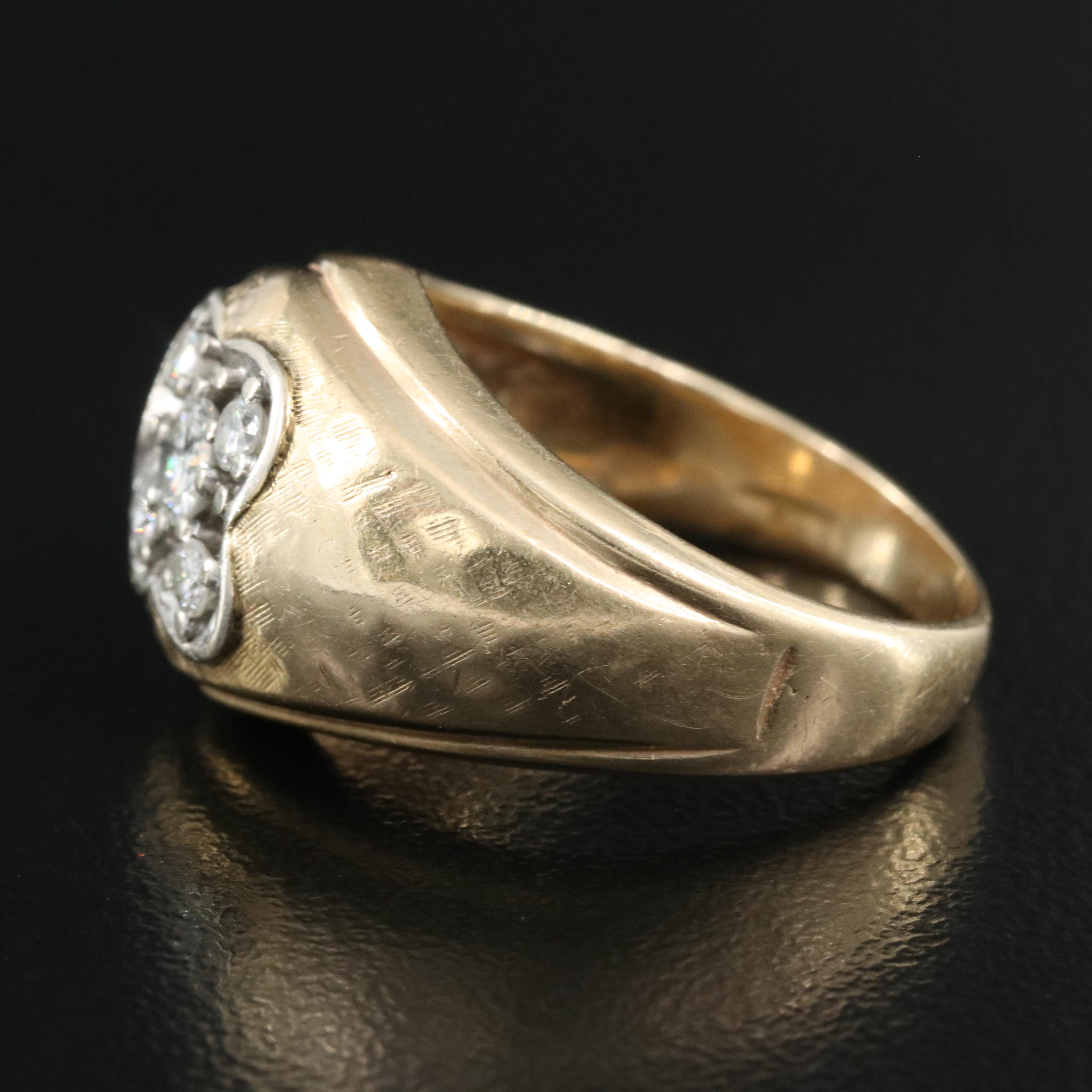 Vintage 14K 0.36 CTW Diamond Ring