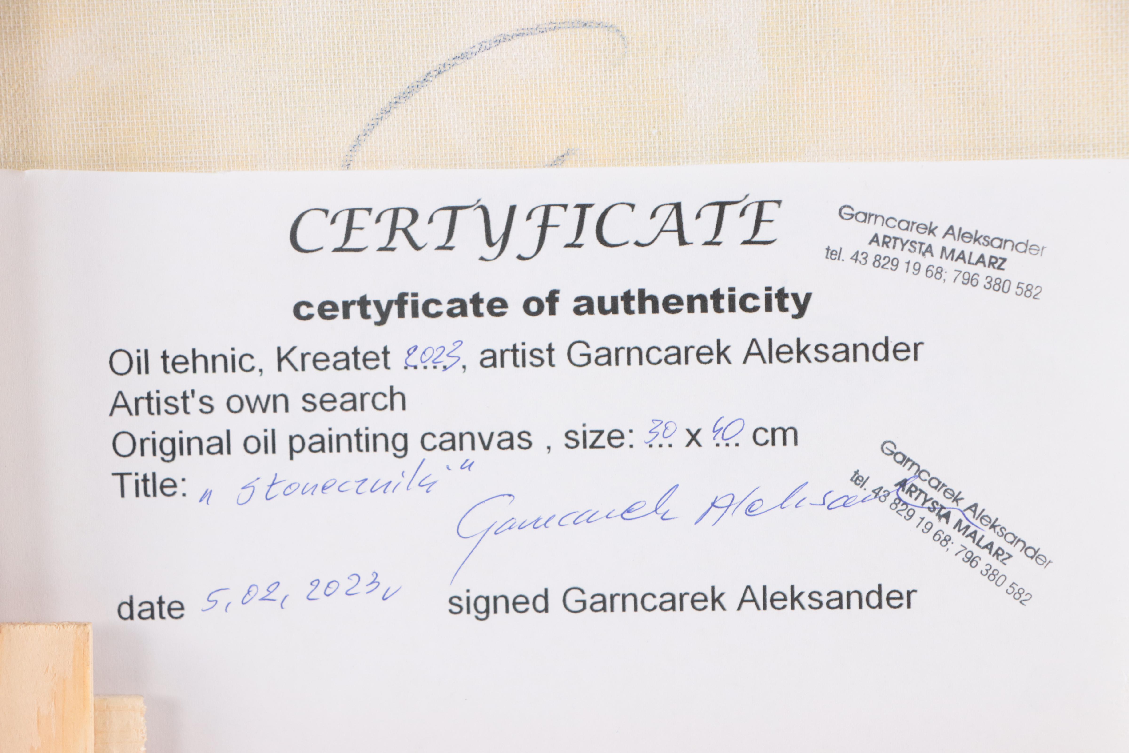 Garncarek Aleksander Oil Painting "Słonecznik," 2023