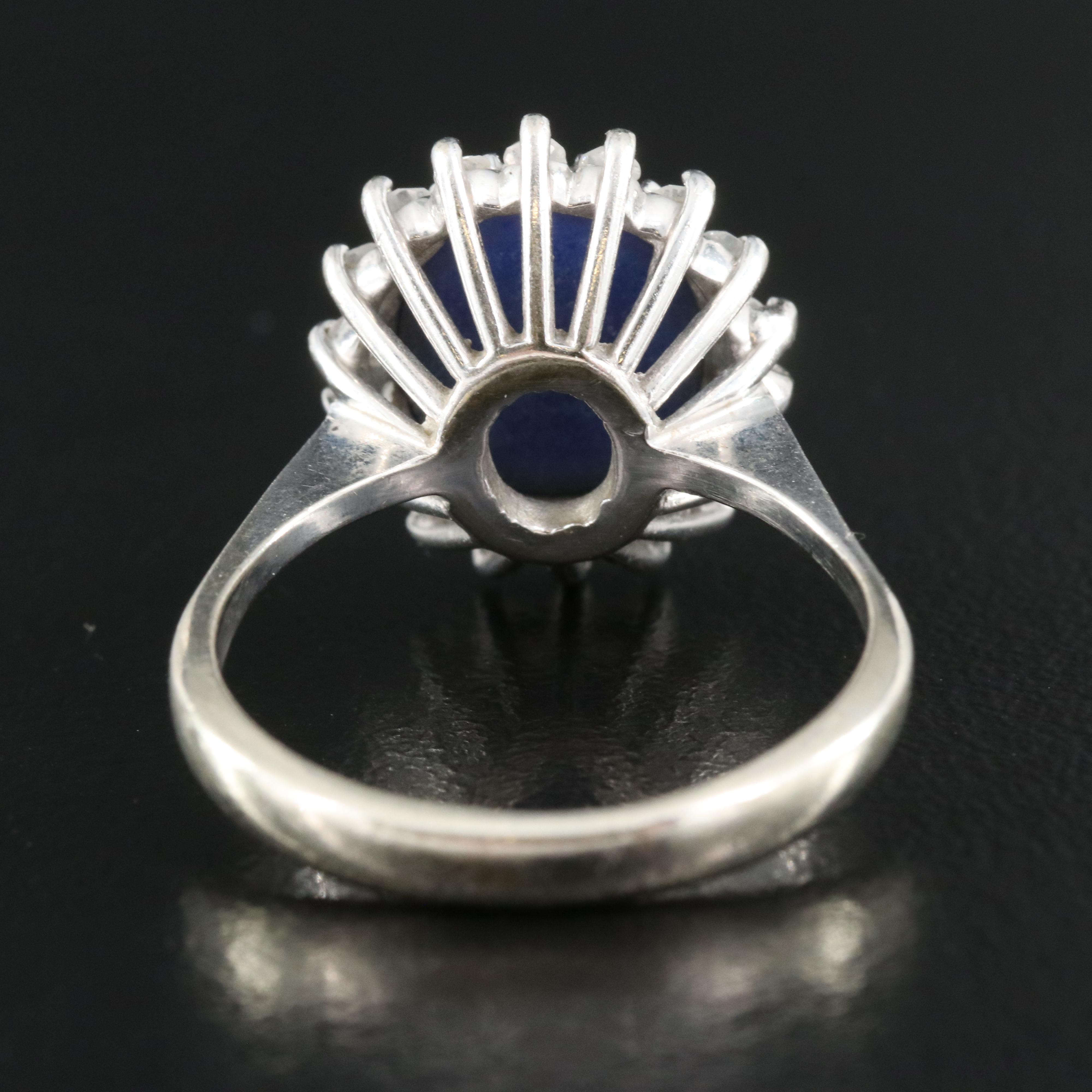 14K Star Sapphire and Diamond Ring