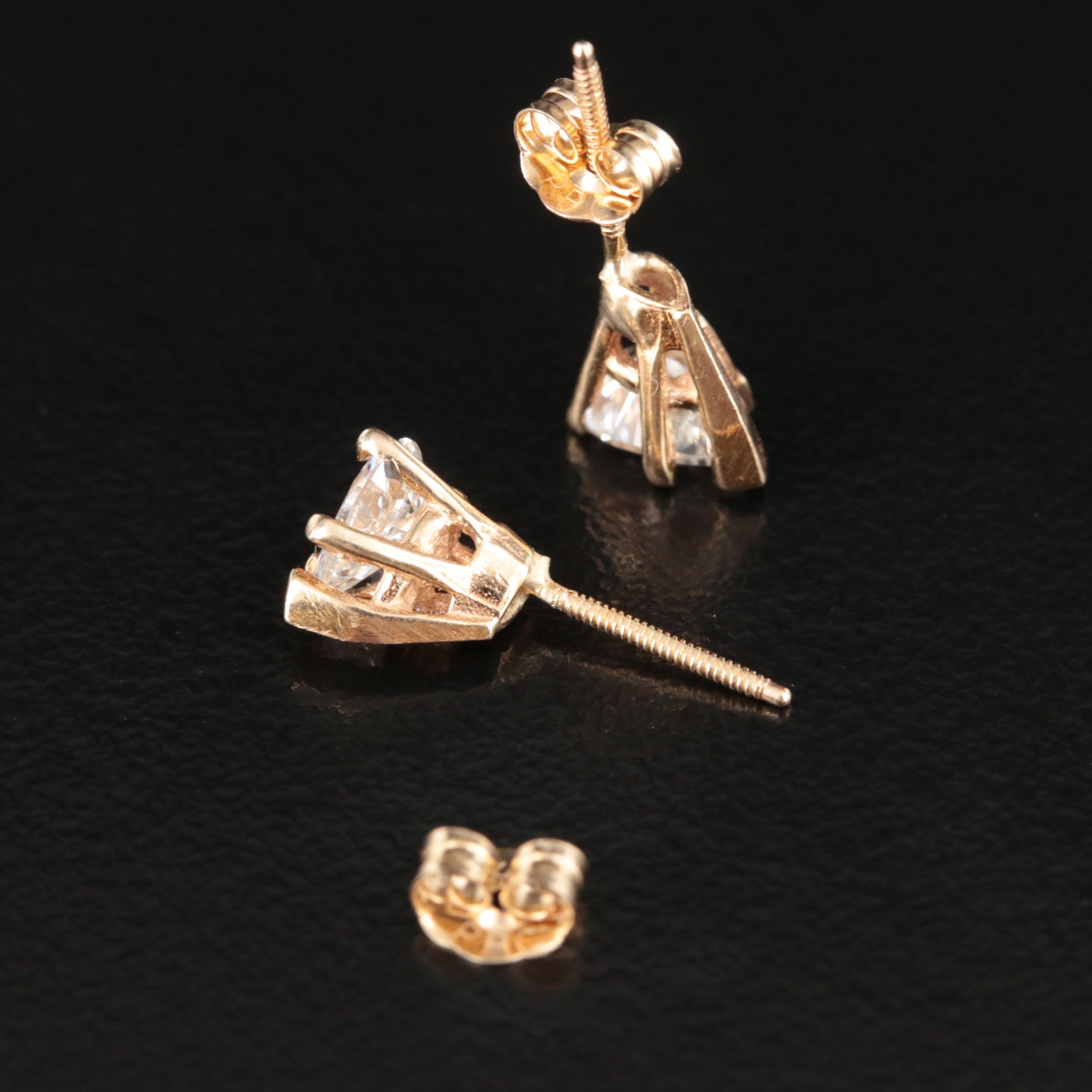 14K 1.00 CTW Diamond Stud Earrings