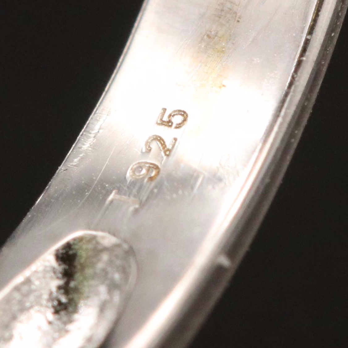 Sterling Tsavorite and Zircon Ring