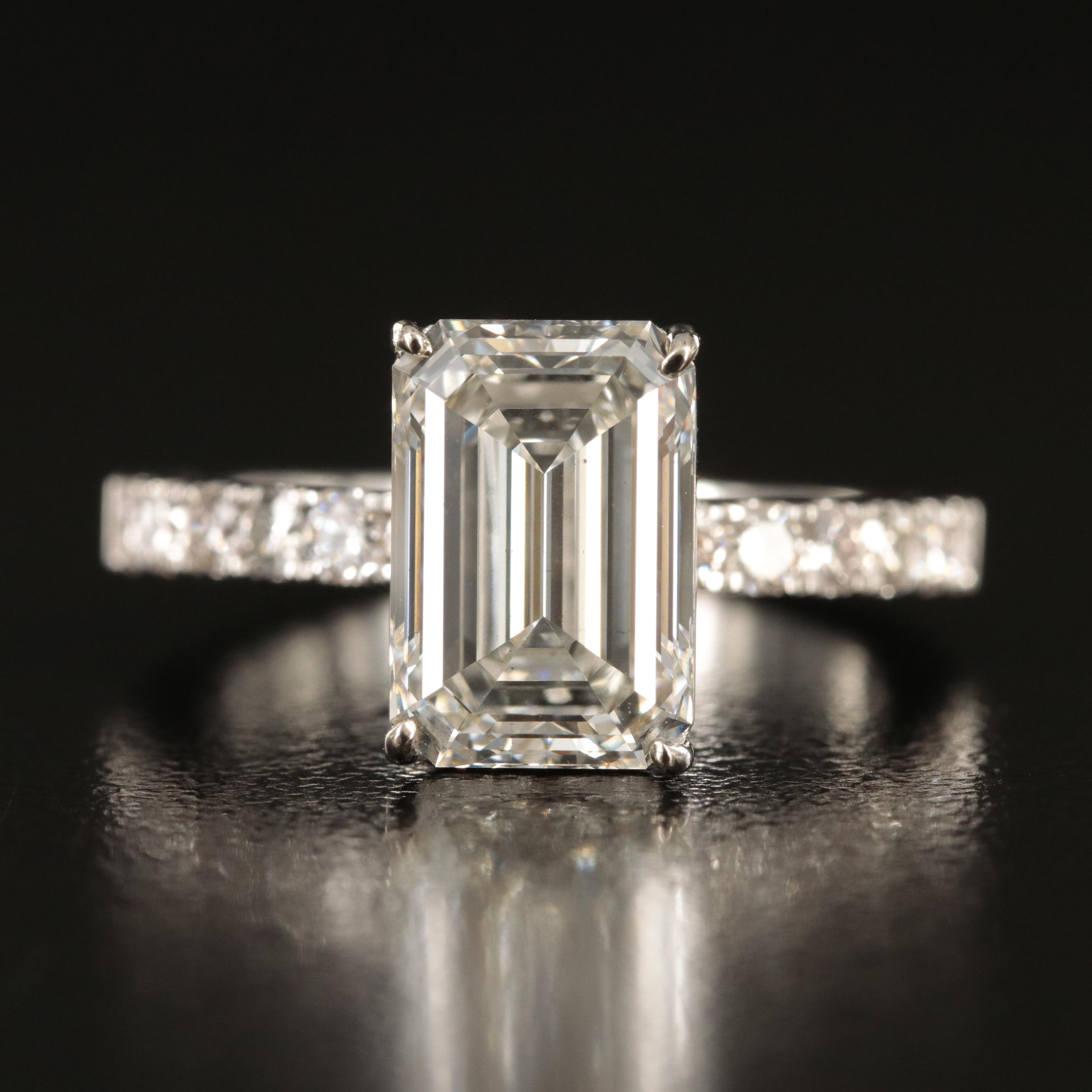 14K 3.66 CTW Lab Grown Diamond Ring with IGI Report