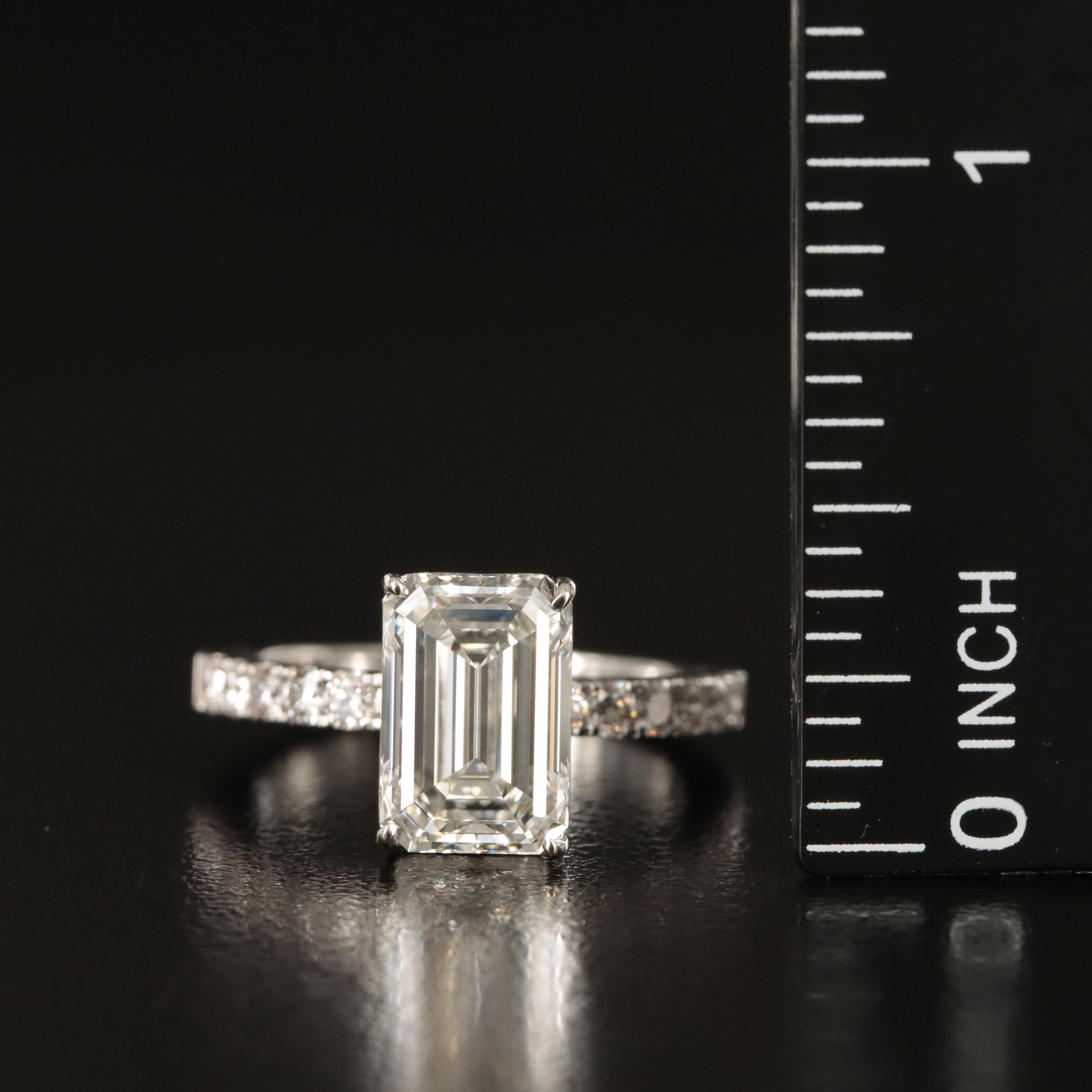 14K 3.66 CTW Lab Grown Diamond Ring with IGI Report