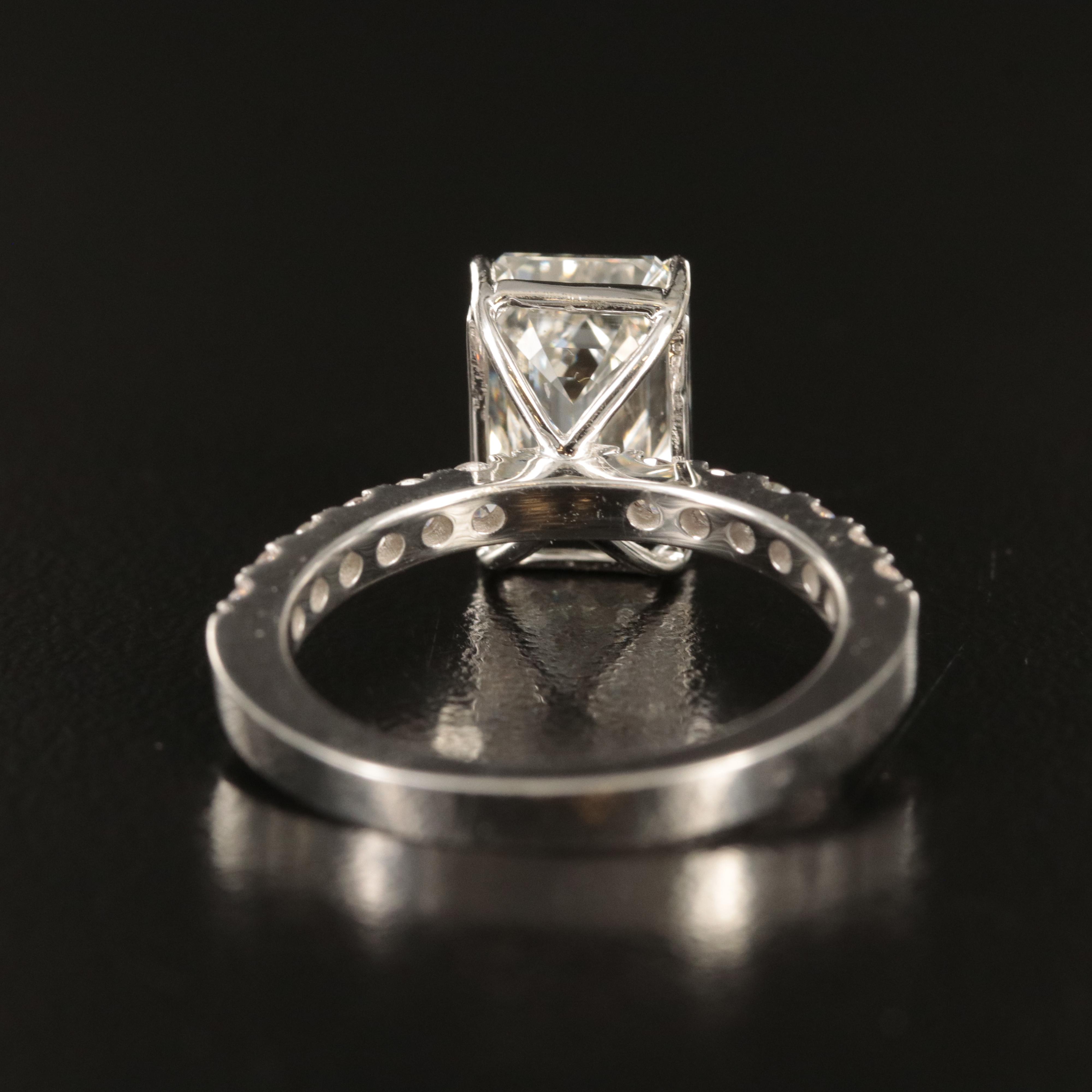 14K 3.66 CTW Lab Grown Diamond Ring with IGI Report