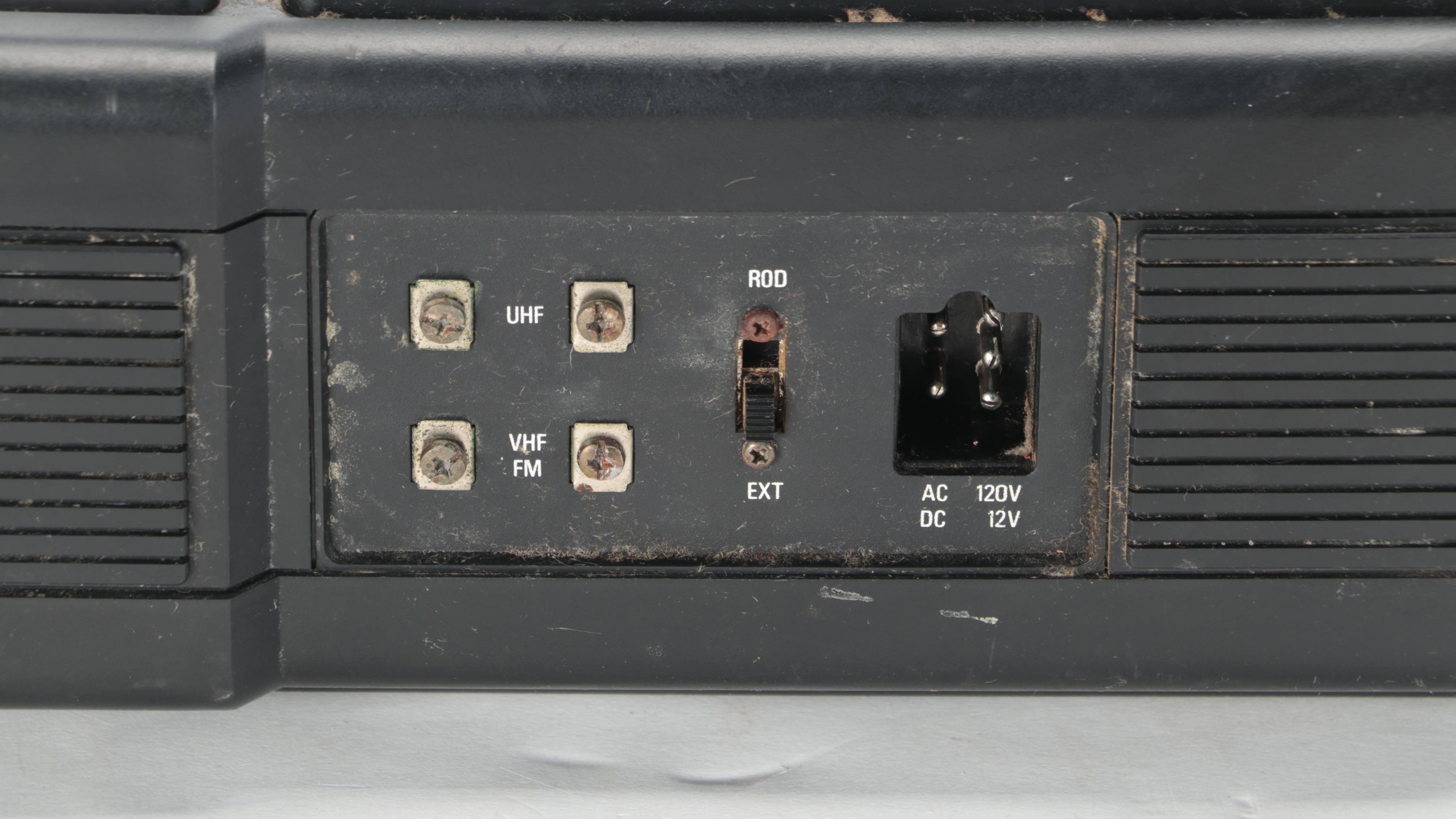 Sears Roebuck Model 564.50381 "Go Anywhere" Portable Television and Radio, 1980s