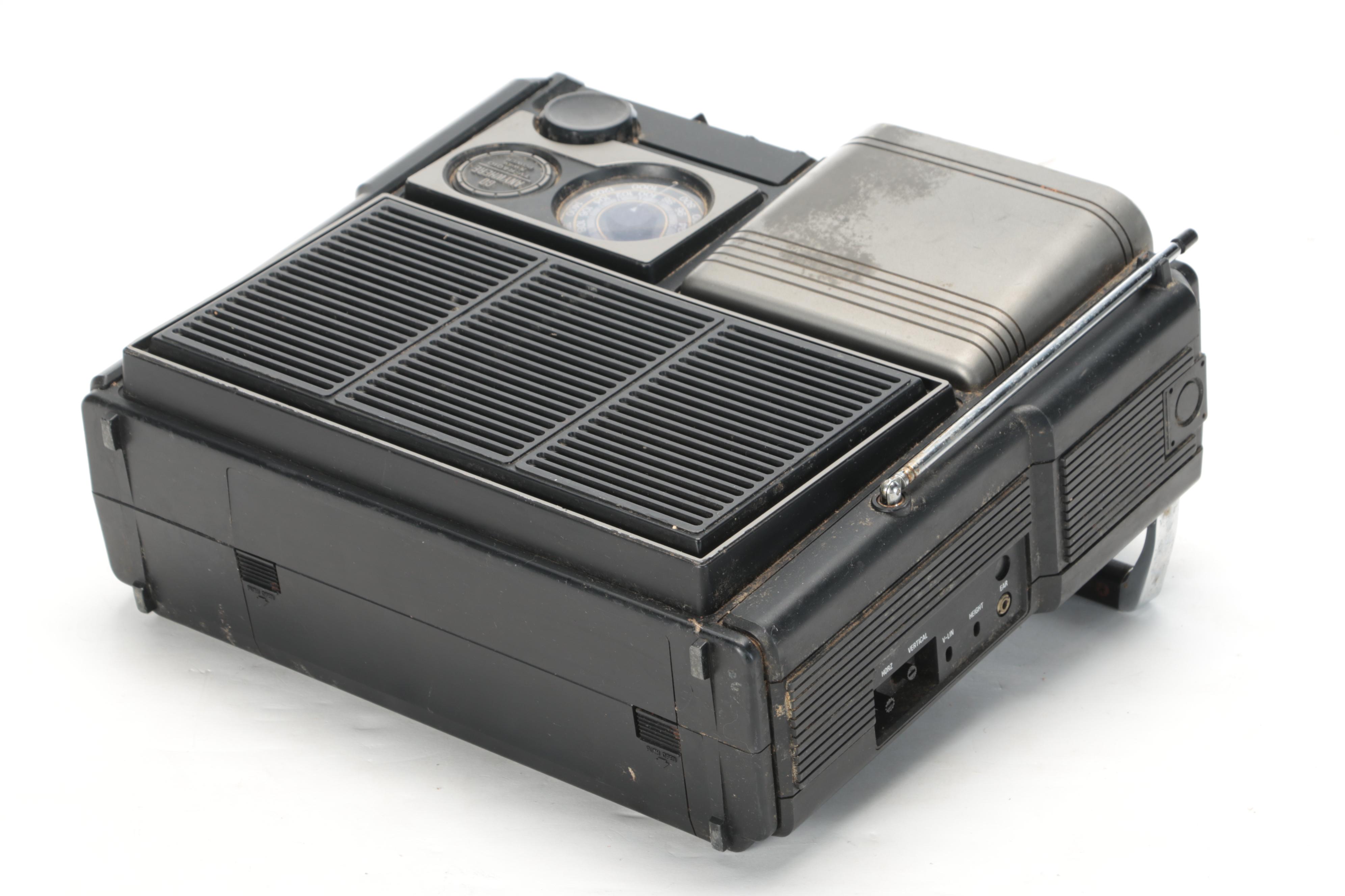 Sears Roebuck Model 564.50381 "Go Anywhere" Portable Television and Radio, 1980s