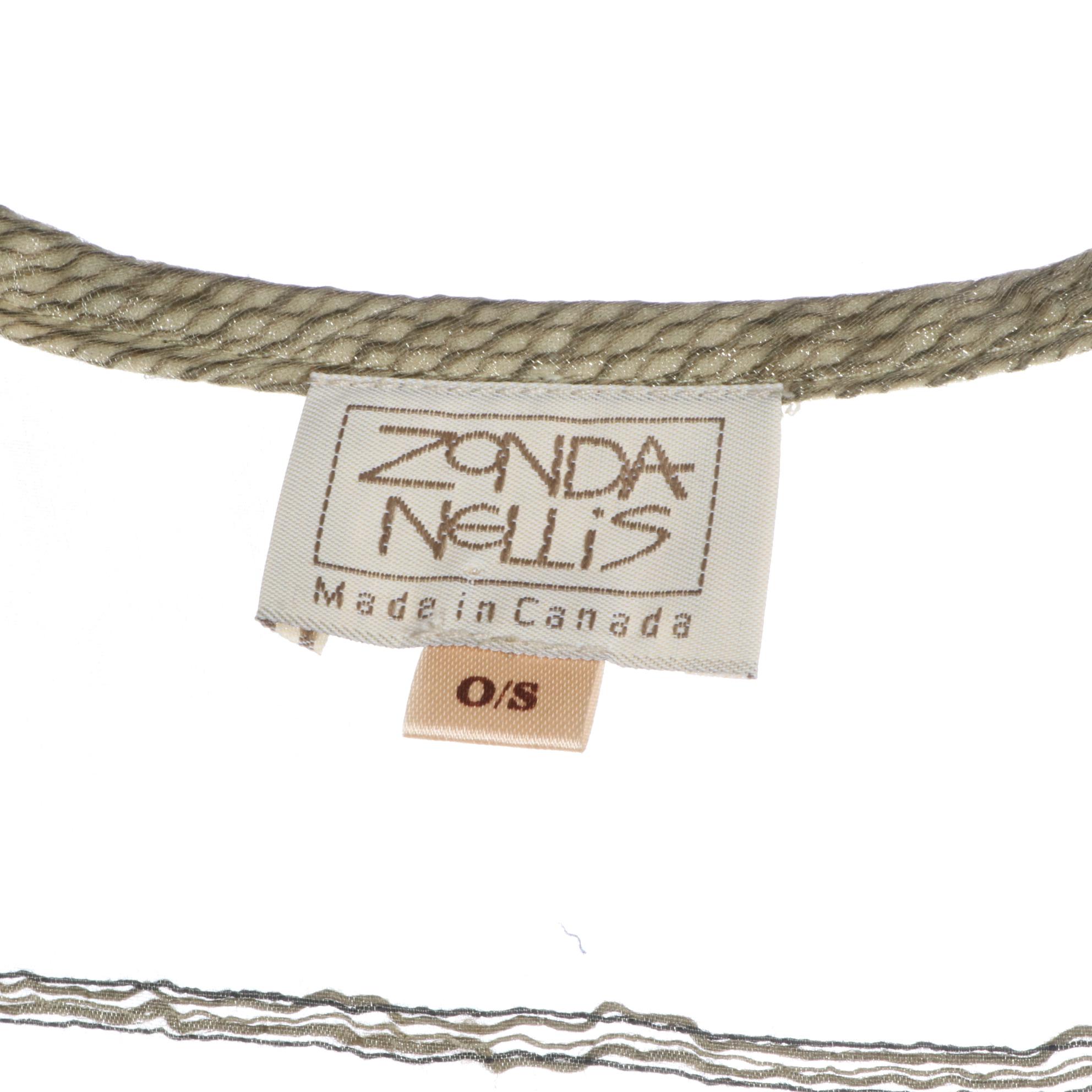 Zonda Nellis Ensemble Separates in Nylon/Rayon/Linen Blend Textiles