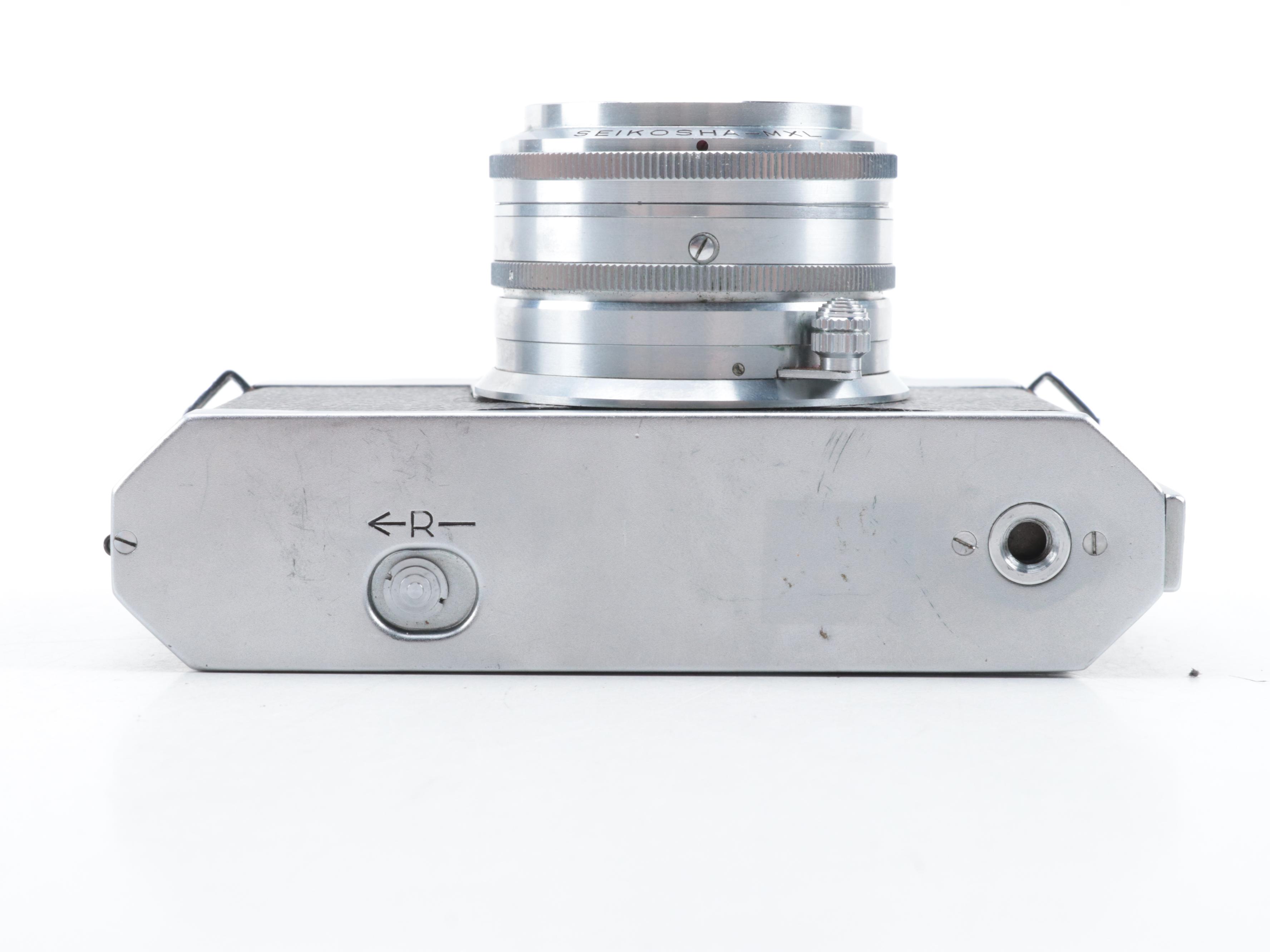 Petri Flex V and Aries 35-IIIL 35 mm Cameras with Lens, Mid-20th Century