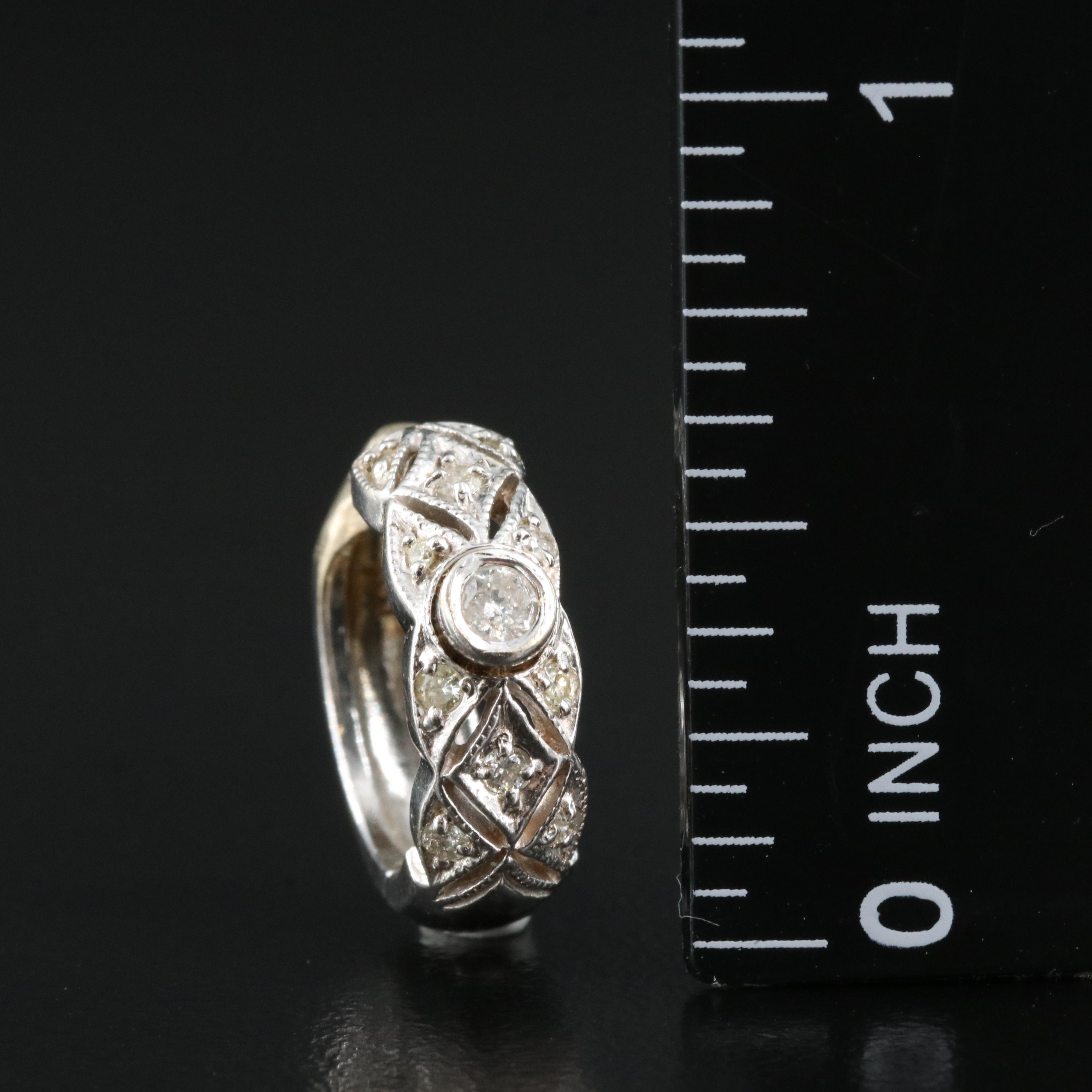 14K 0.32 CTW Diamond Huggie Earrings