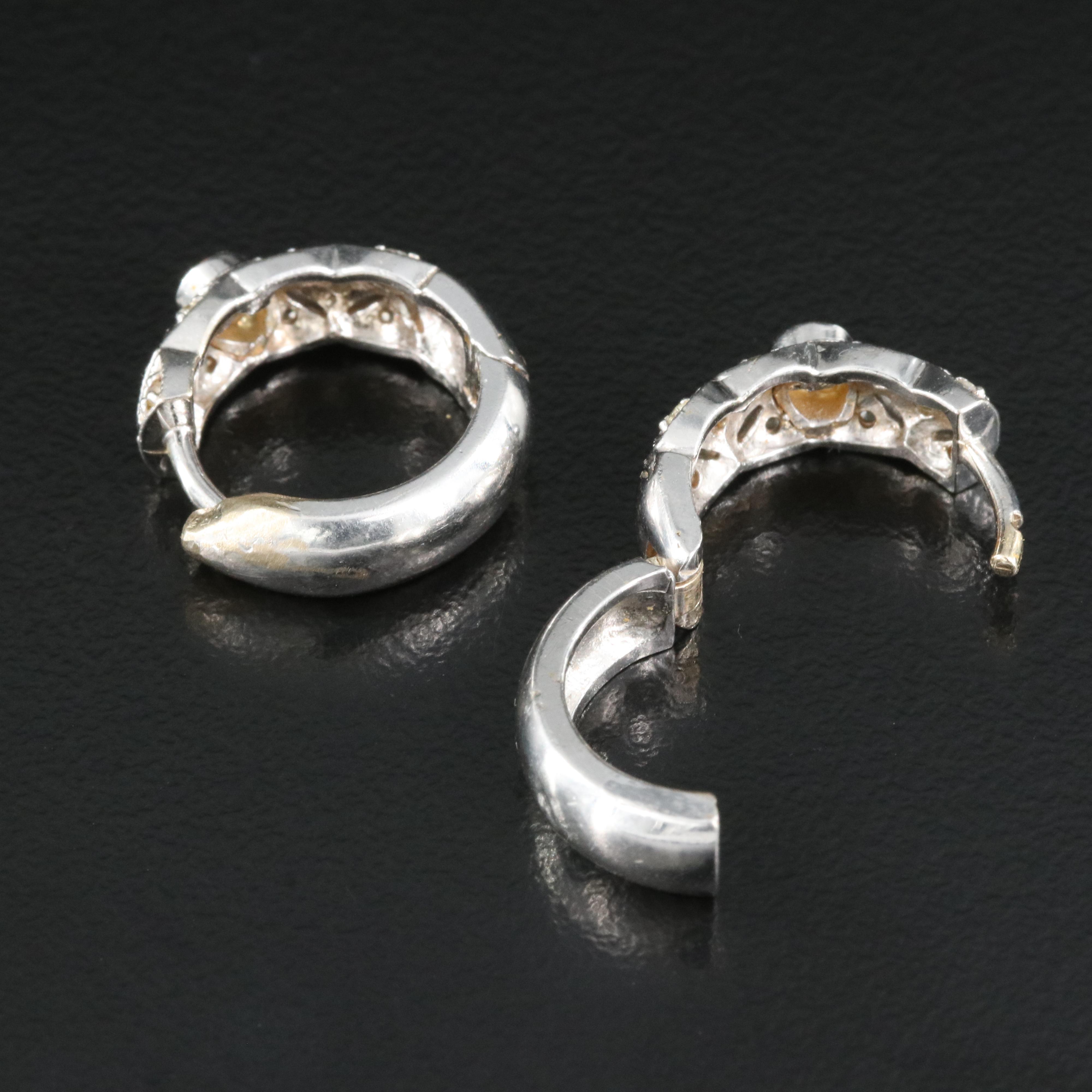 14K 0.32 CTW Diamond Huggie Earrings