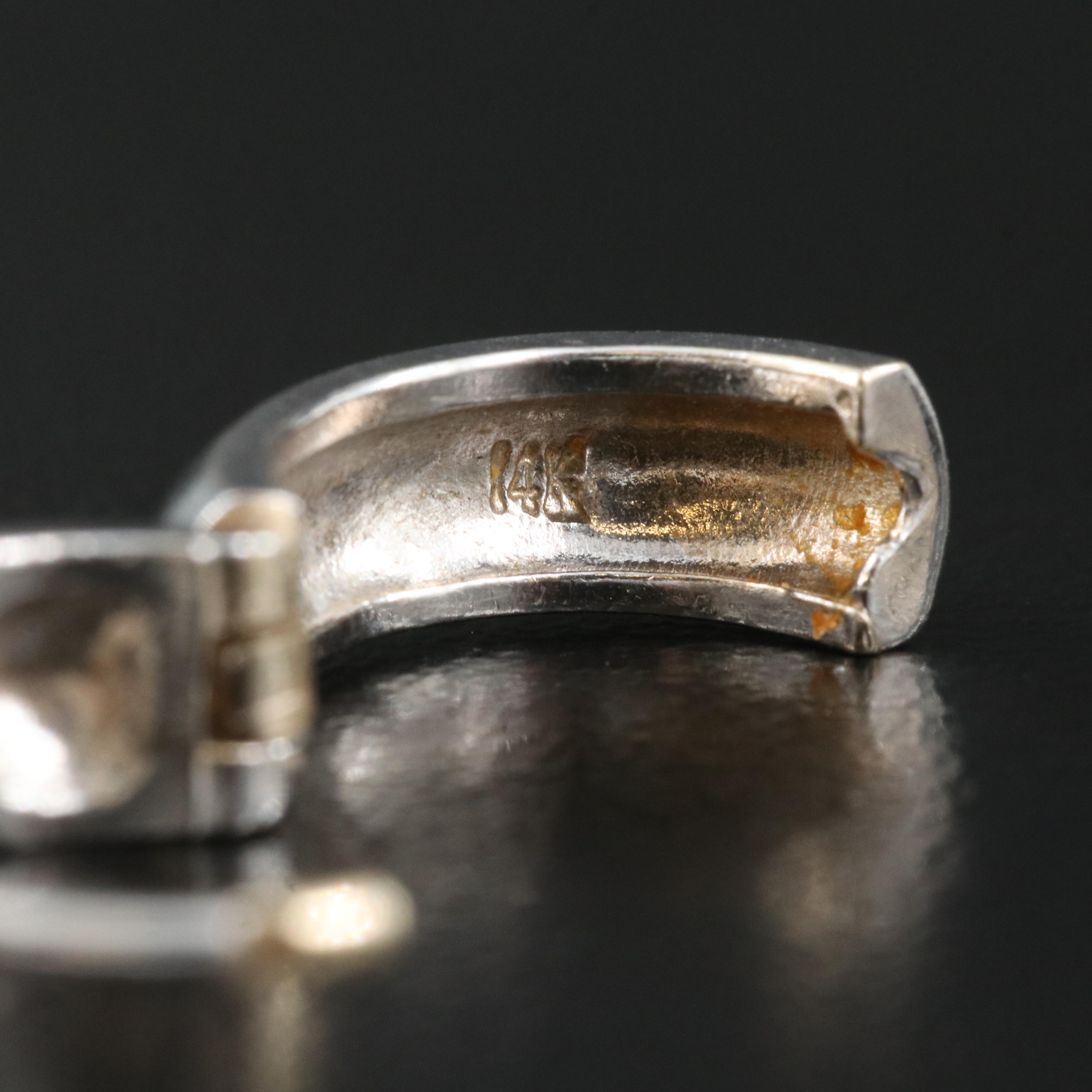 14K 0.32 CTW Diamond Huggie Earrings