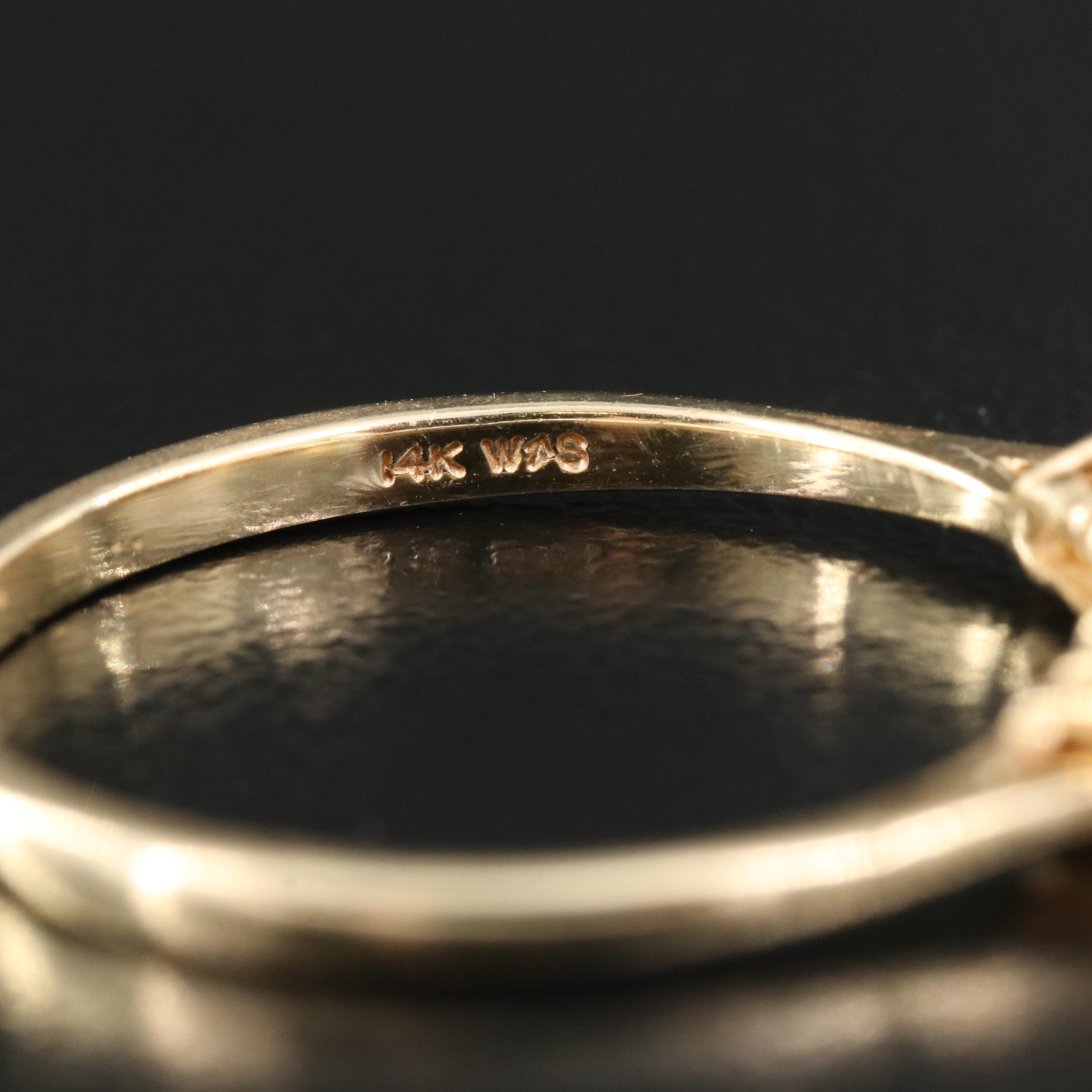 14K 0.12 CTW Diamond and Ruby Ring