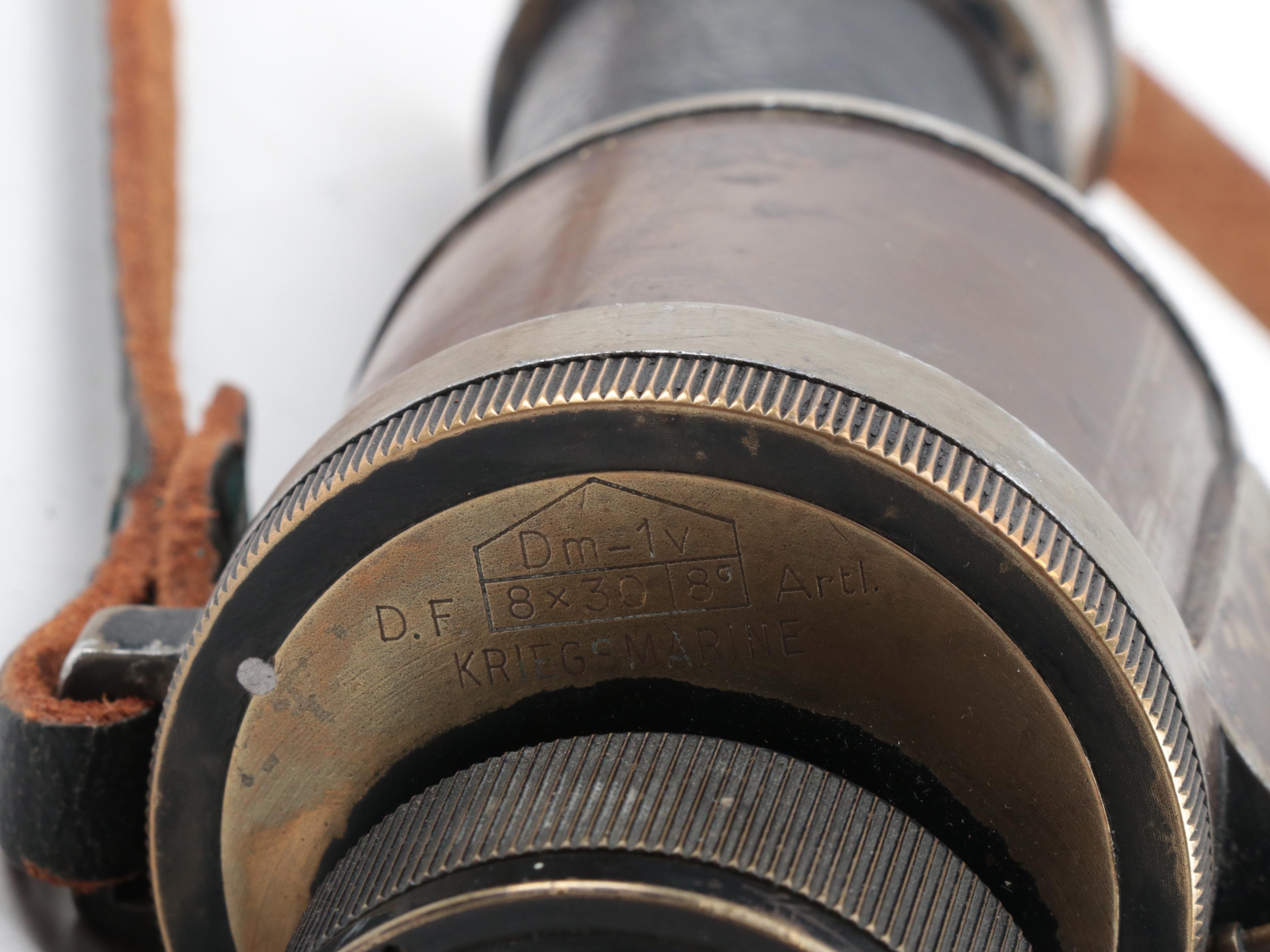 Huet for Kriegsmarine WWII Era Binoculars