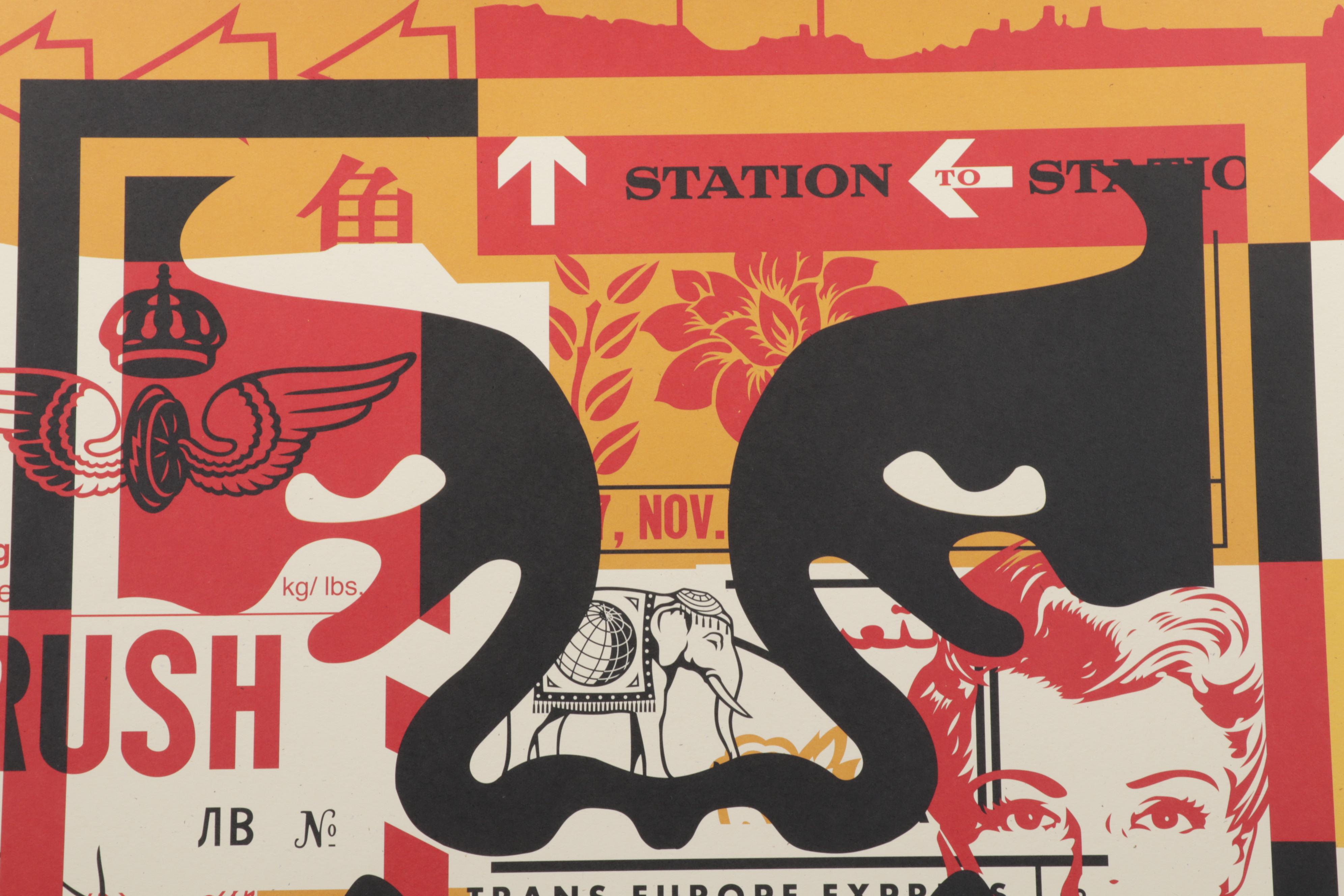 Shepard Fairey Offset Print "OBEY Collage Icon Middle," 2023