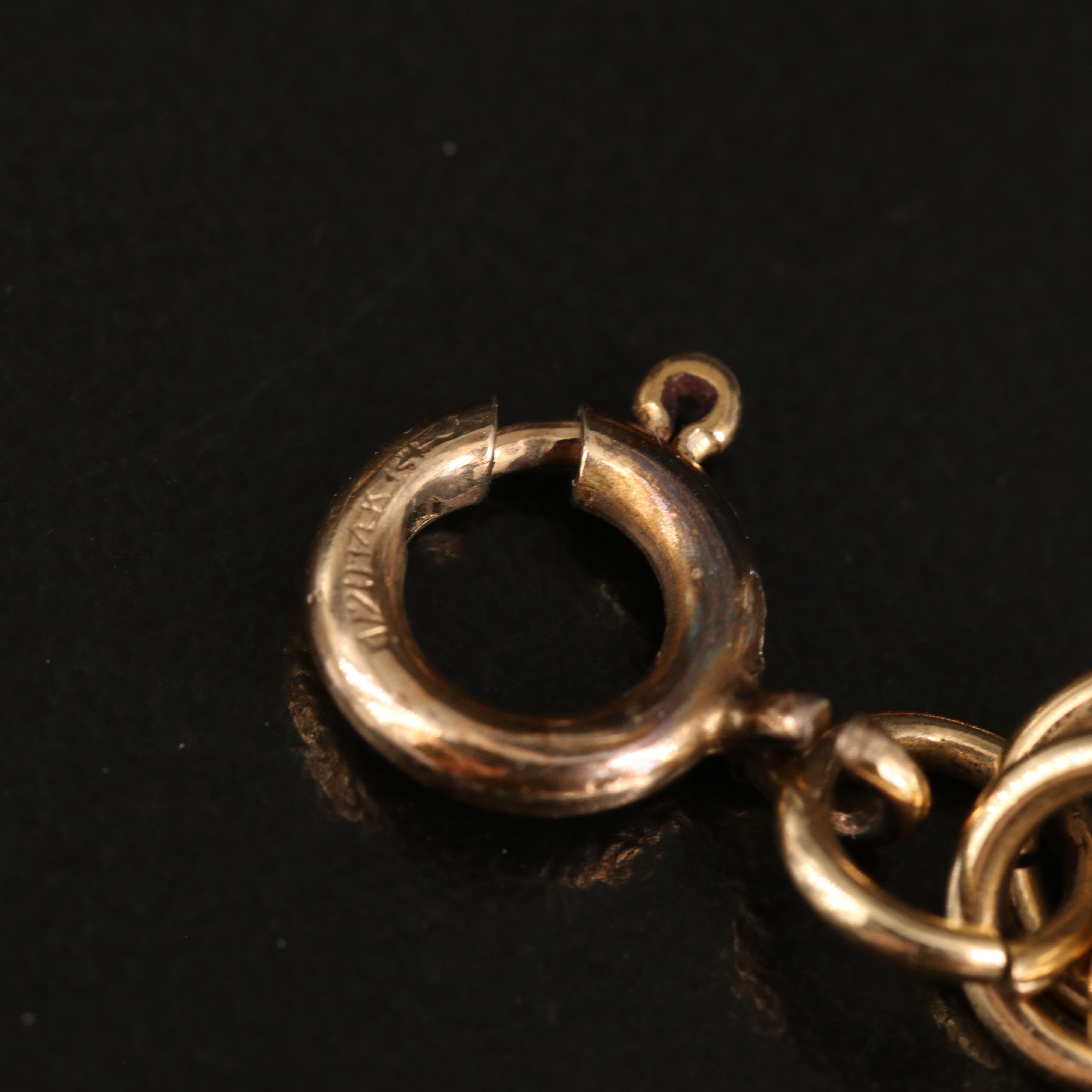 Vintage Coro Scarab Bracelet with Gold-Filled Chain Bracelet