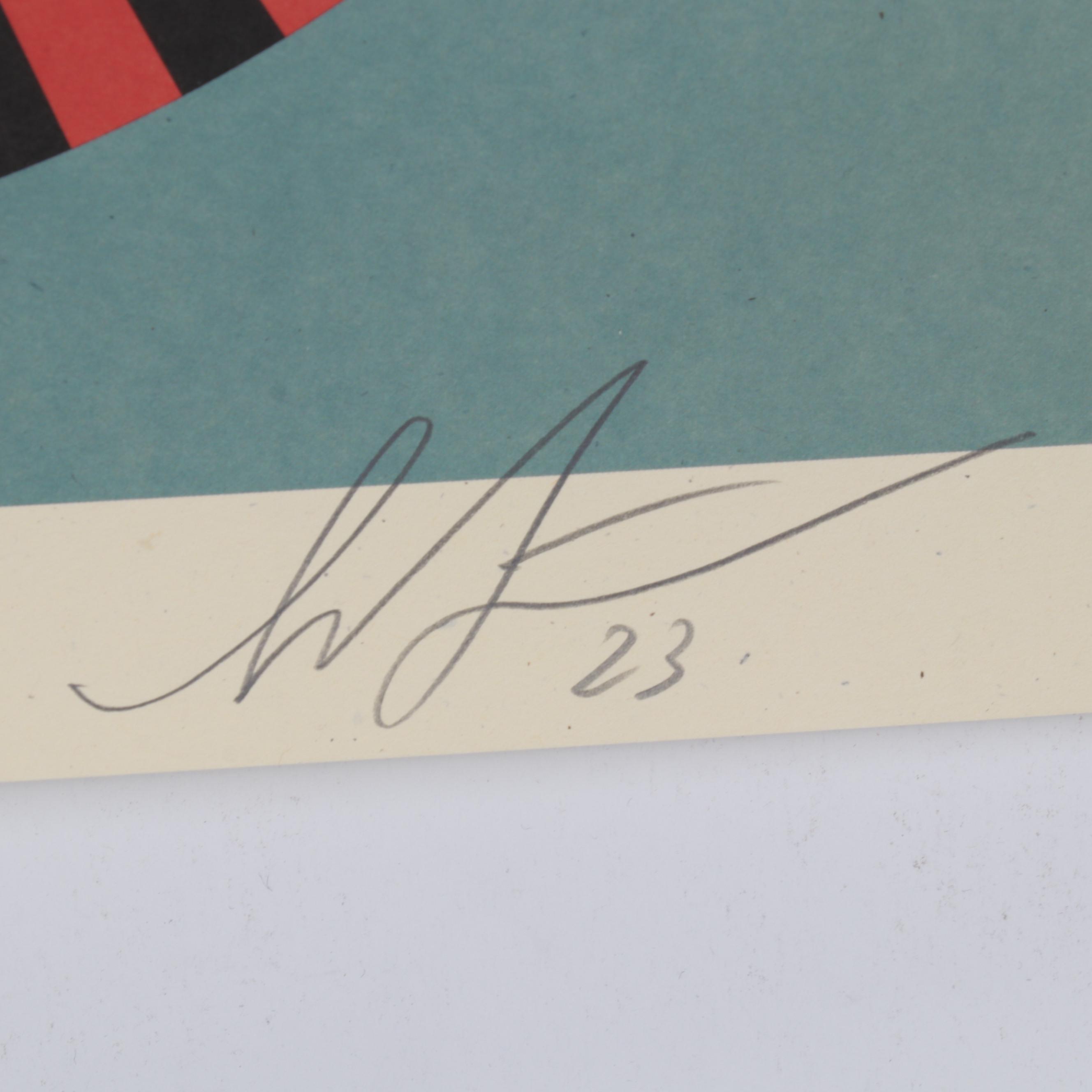 Shepard Fairey Offset Lithograph "Geometric Dove - Blue," 2023