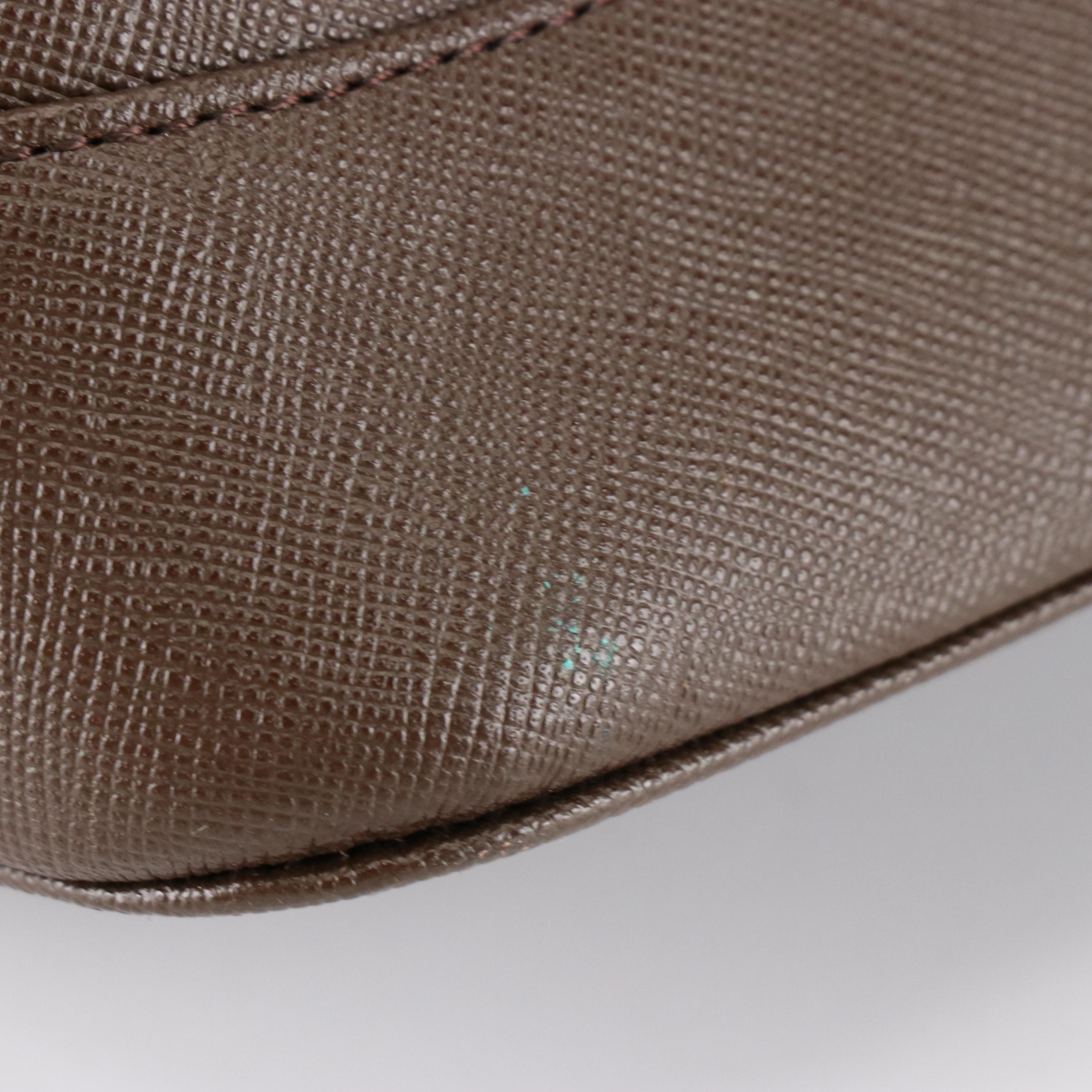 Burberry Zip Handbag in Dark Brown Crossgrain Leather