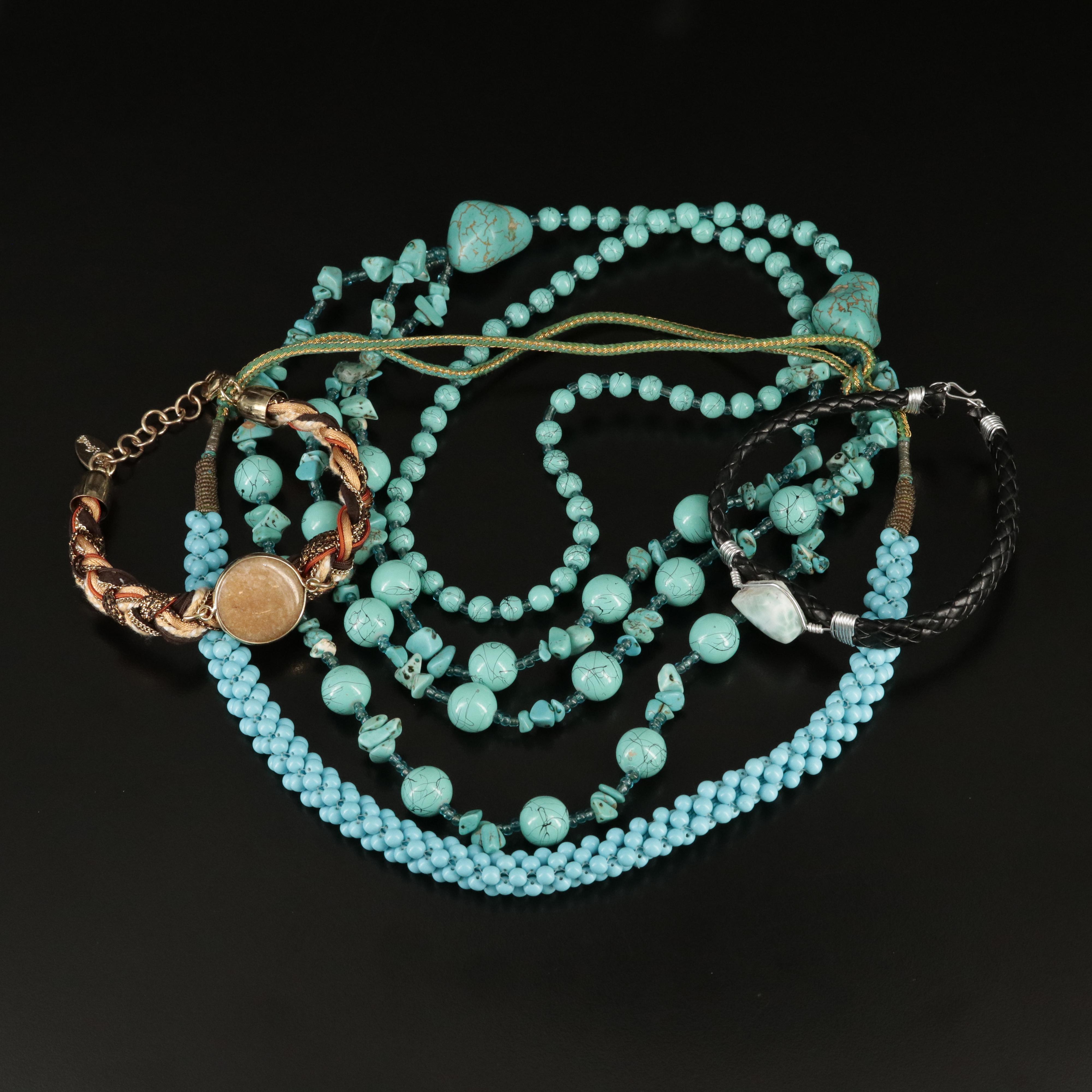 Laura Janelle Featured in Necklaces and Bracelets Including Howlite