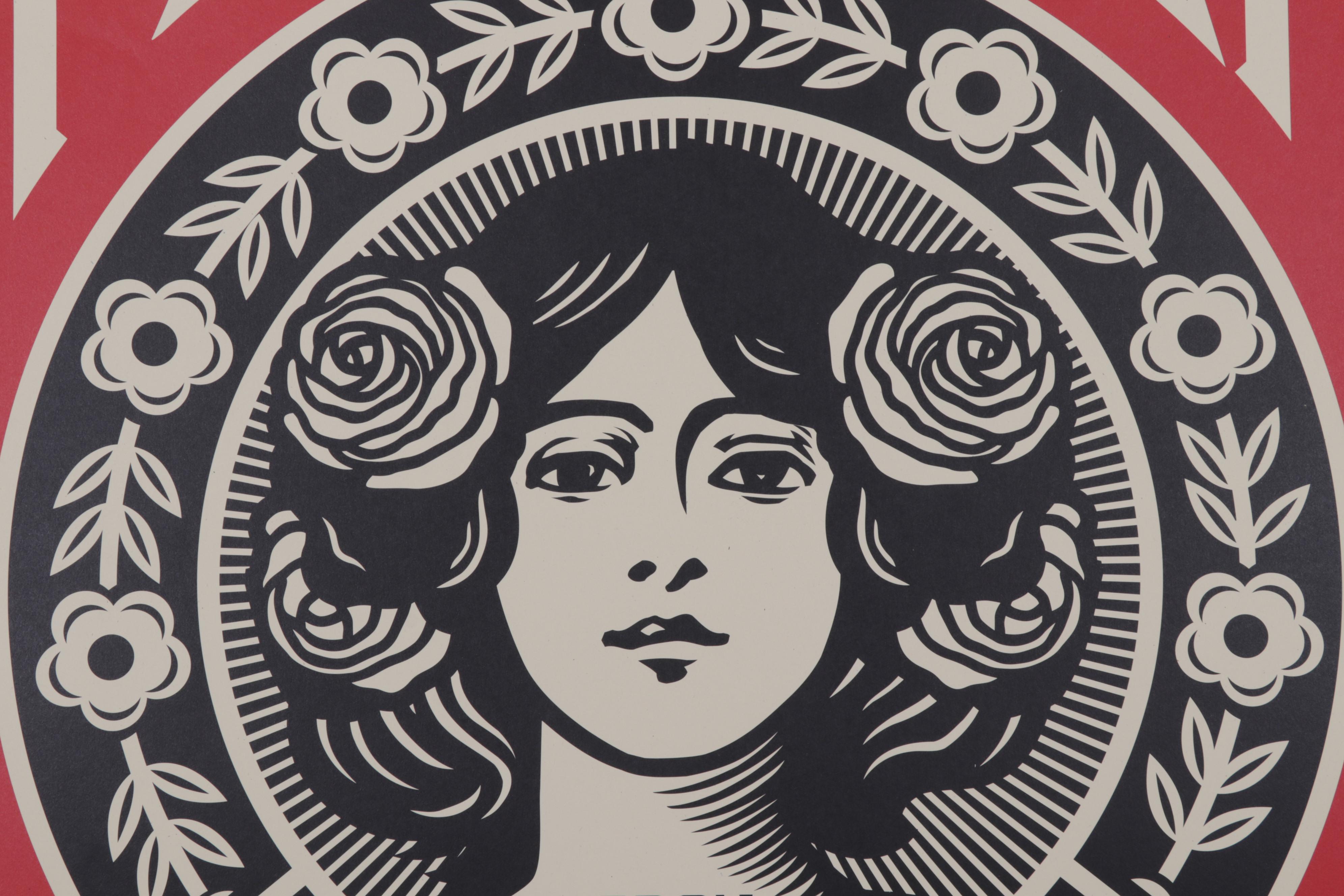 Shepard Fairey Offset Print "Make Art Not War," 2023