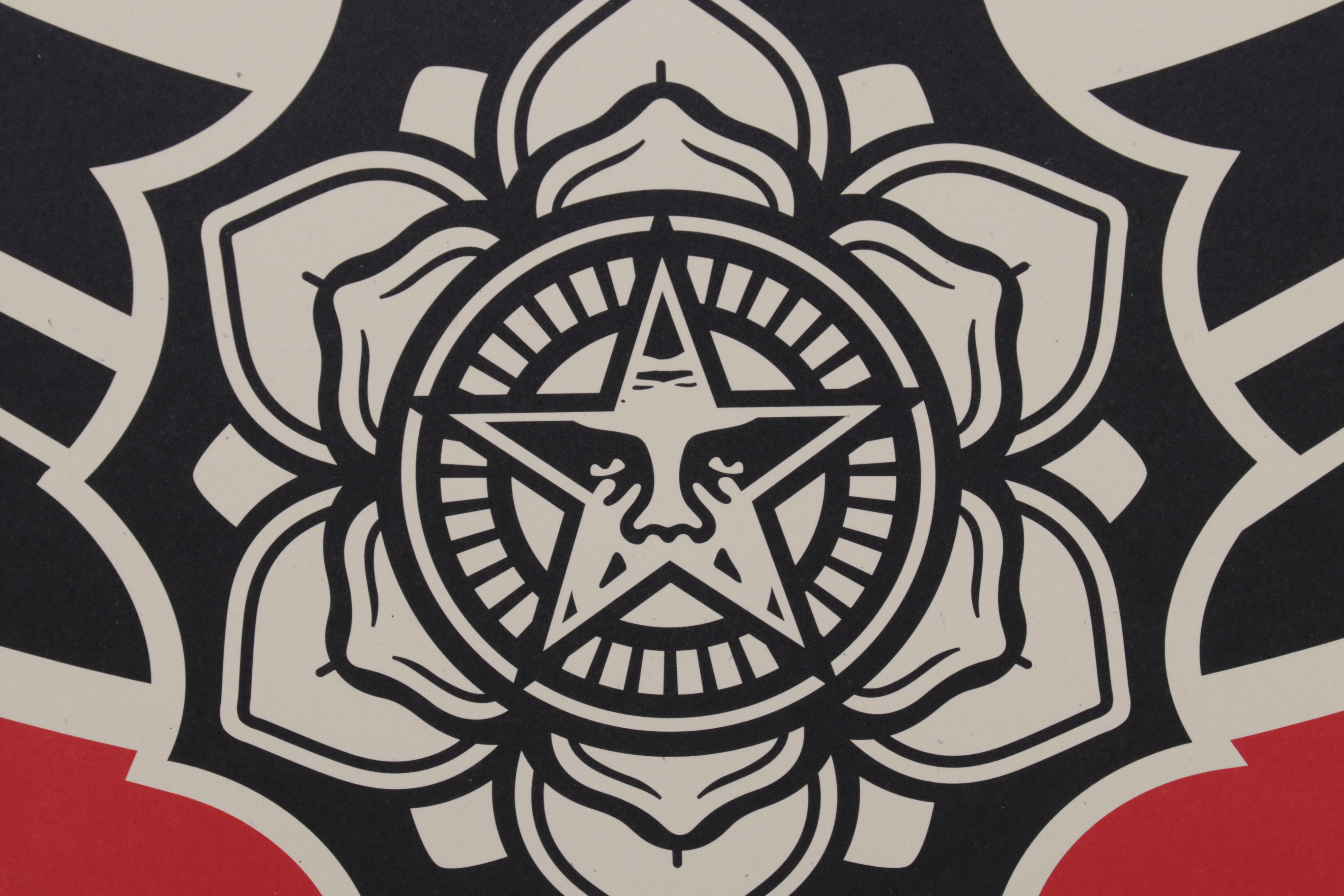 Shepard Fairey Offset Print "Make Art Not War," 2023