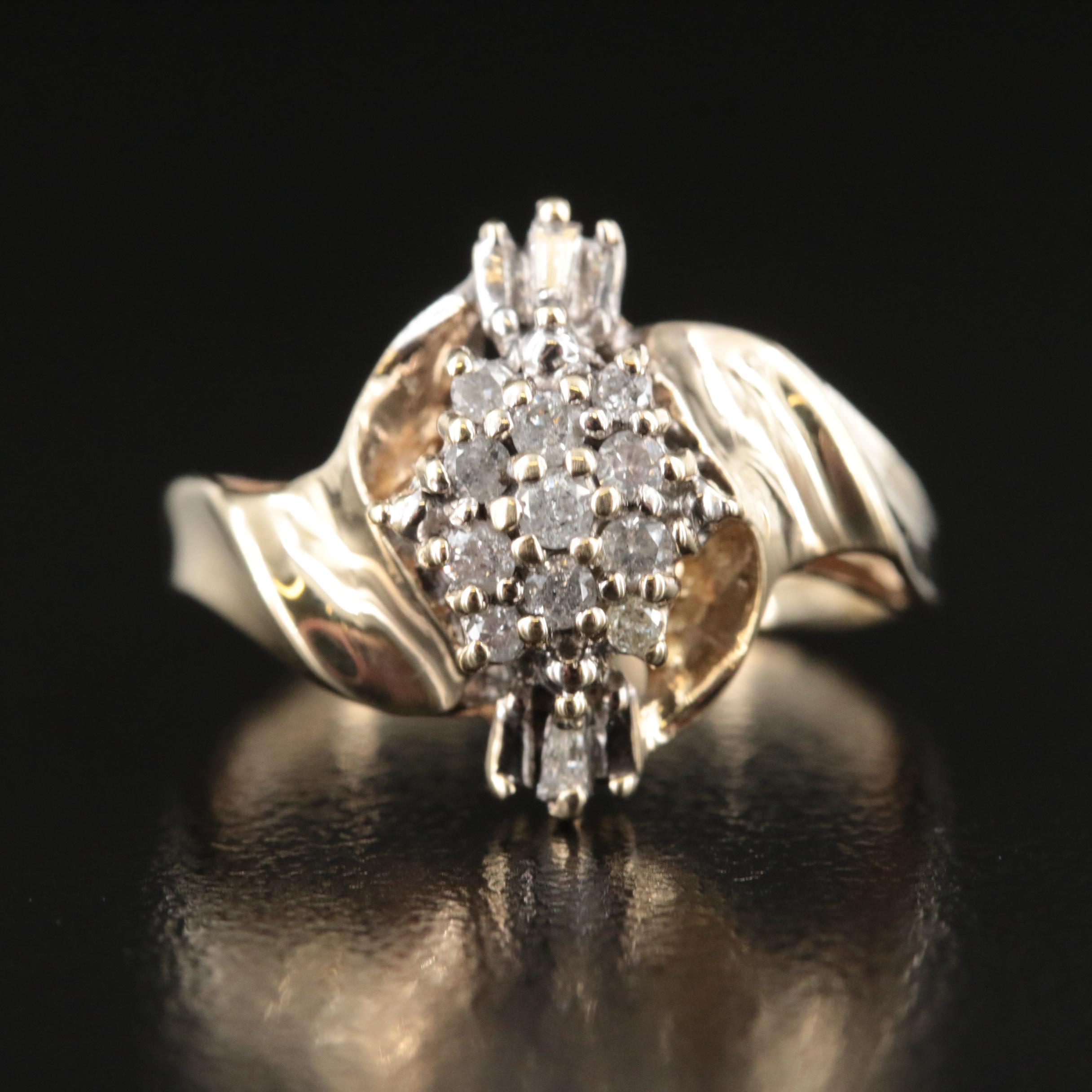 10K 0.25 CTW Diamond Ring