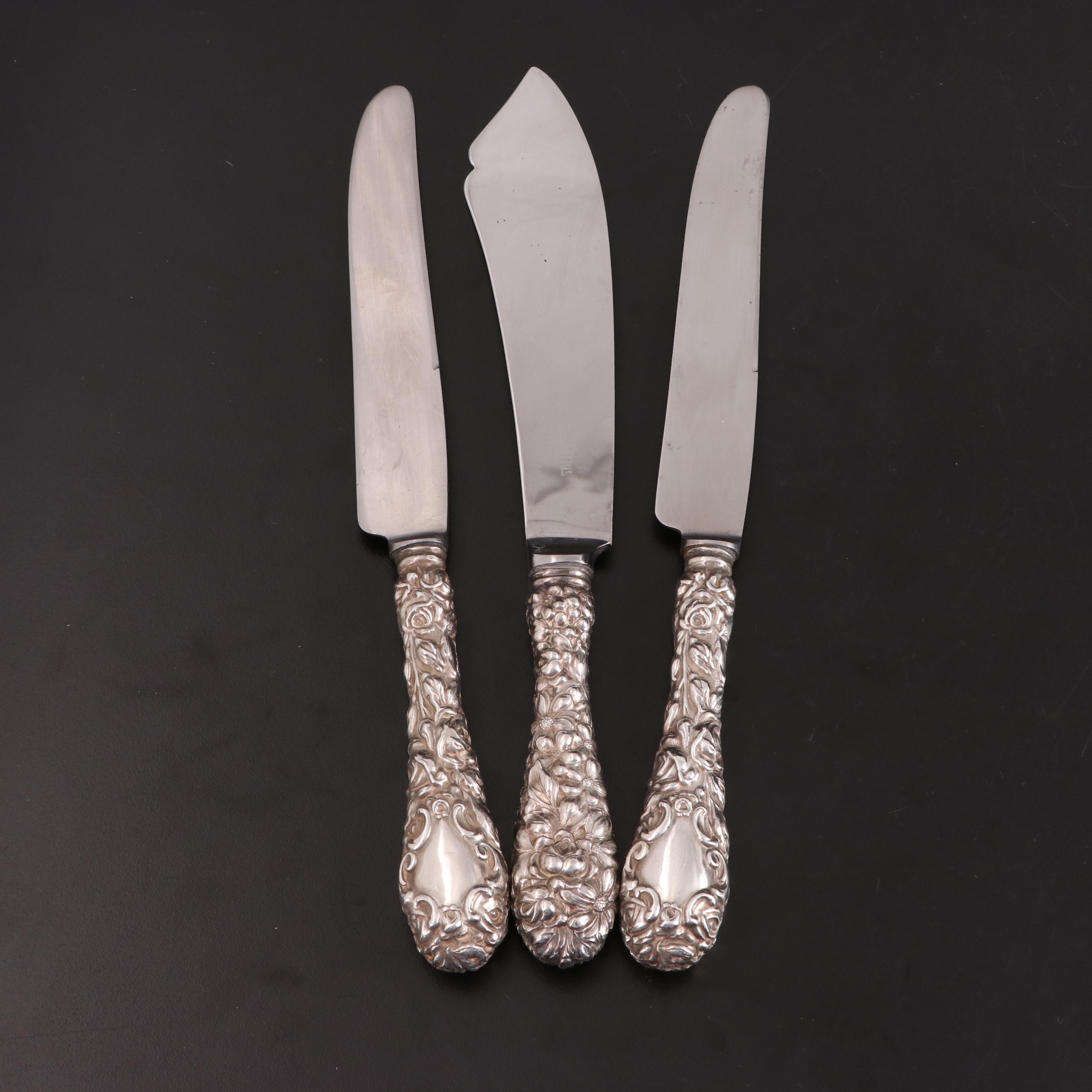 Baltimore/Schofield Sterling Silver "Baltimore Rose" Flatware and Others