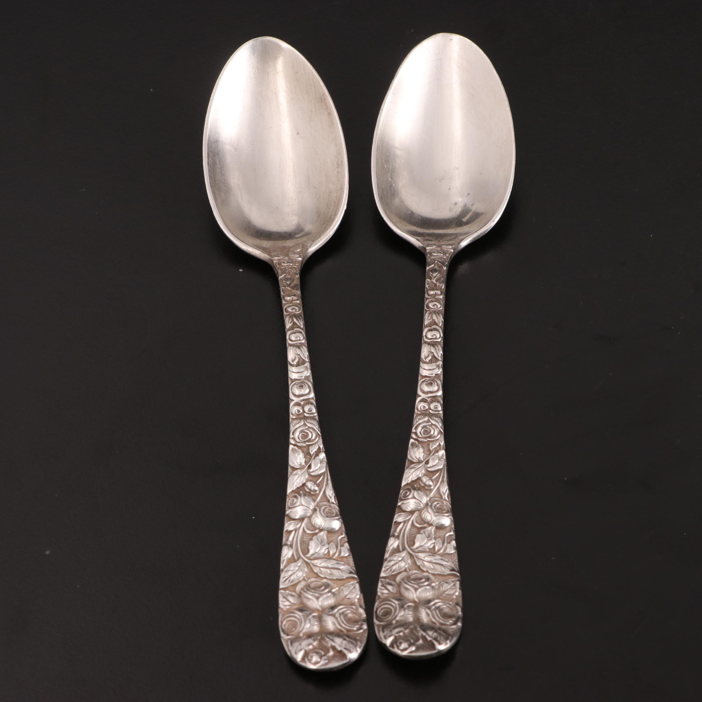 Baltimore/Schofield Sterling Silver "Baltimore Rose" Flatware and Others