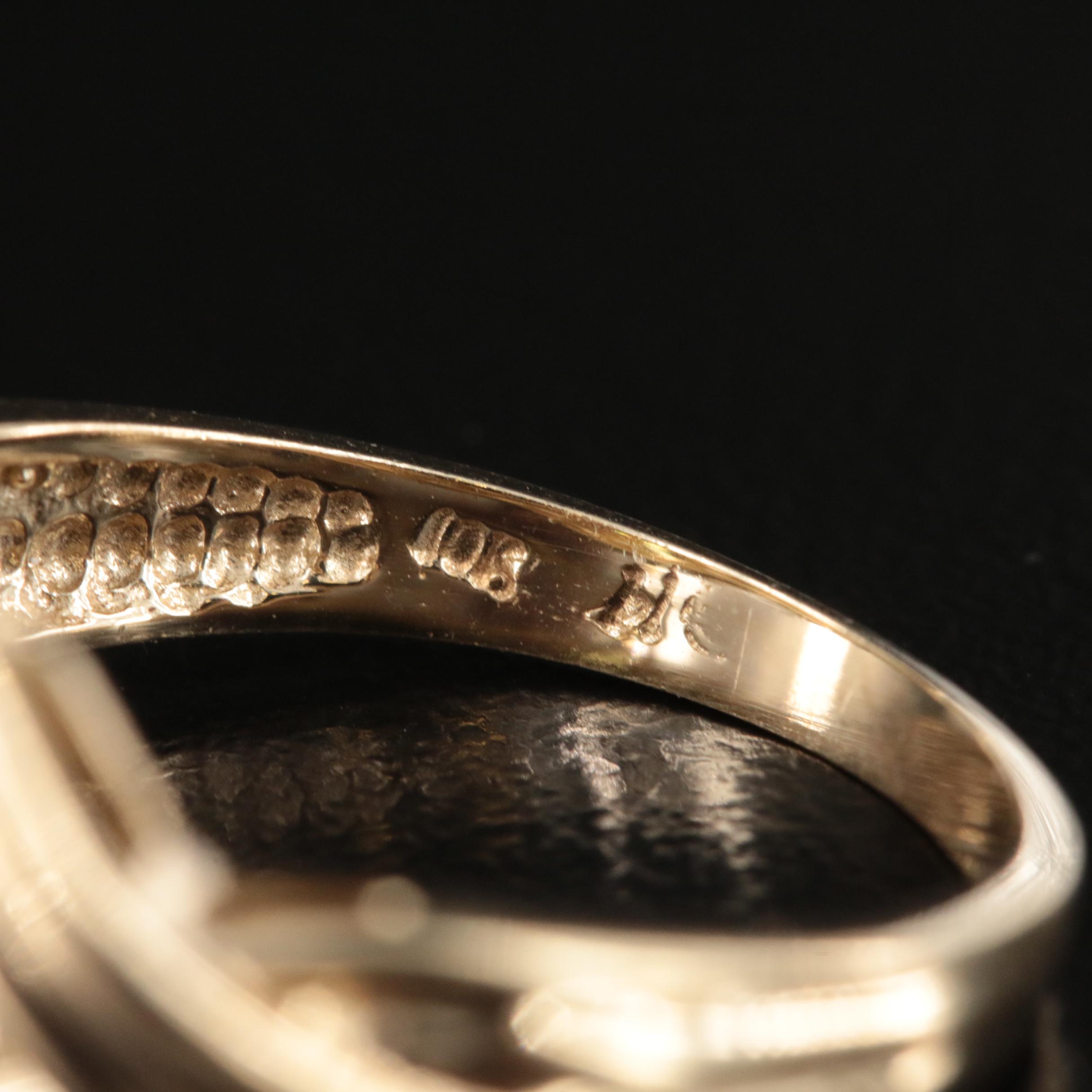 10K Peridot and Diamond Ring