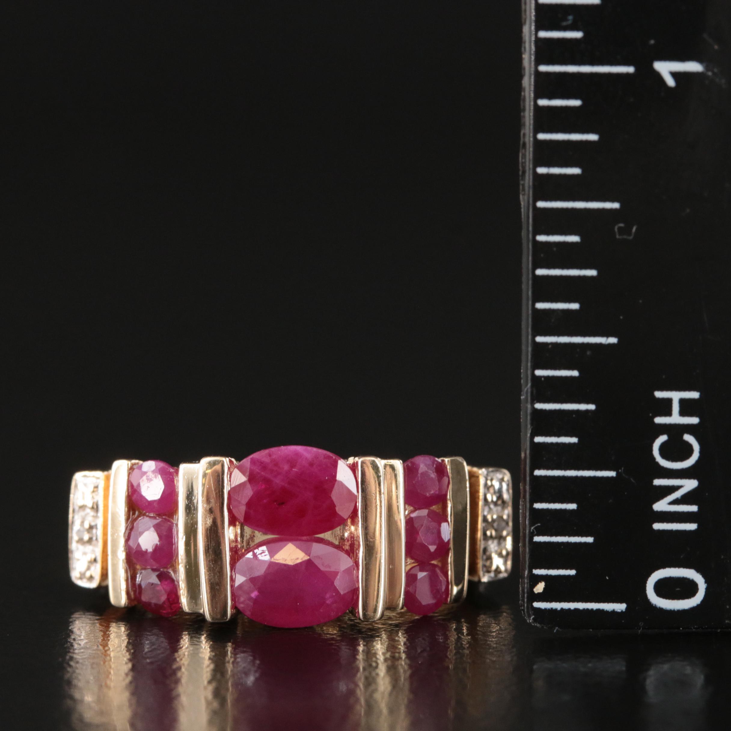 14K Ruby and Diamond Ring