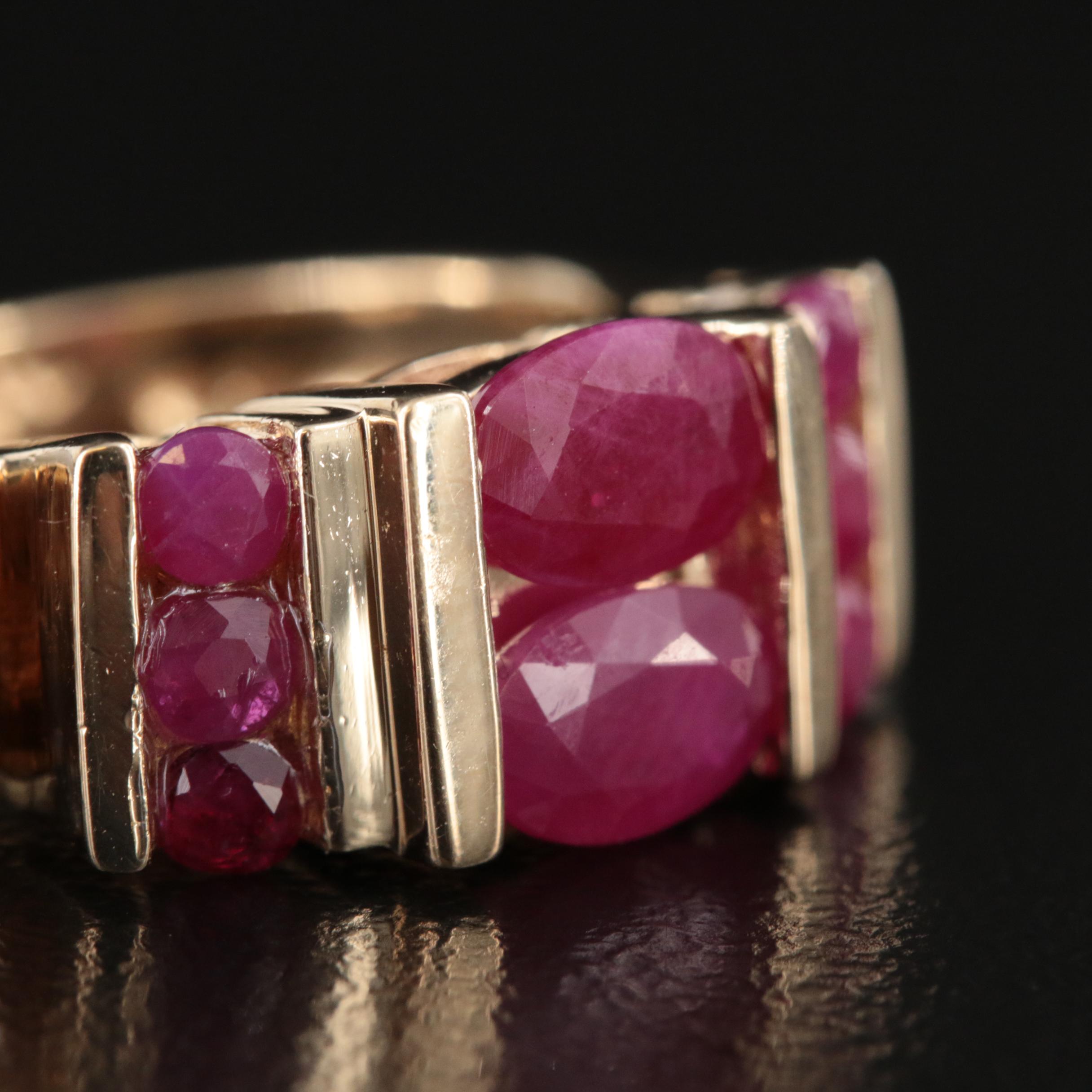 14K Ruby and Diamond Ring