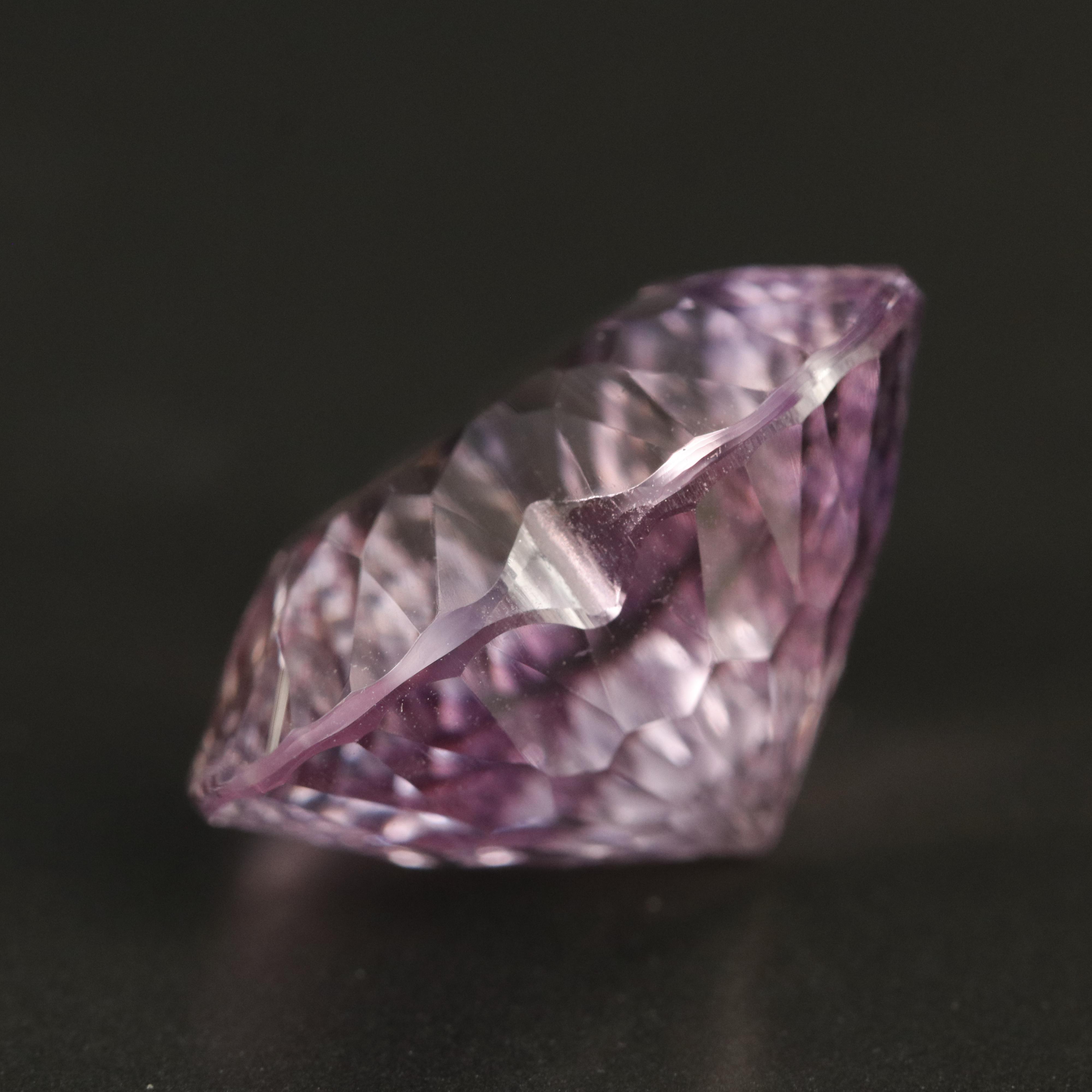 Loose 19.54 CT Heart Fantasy Faceted Ametrine