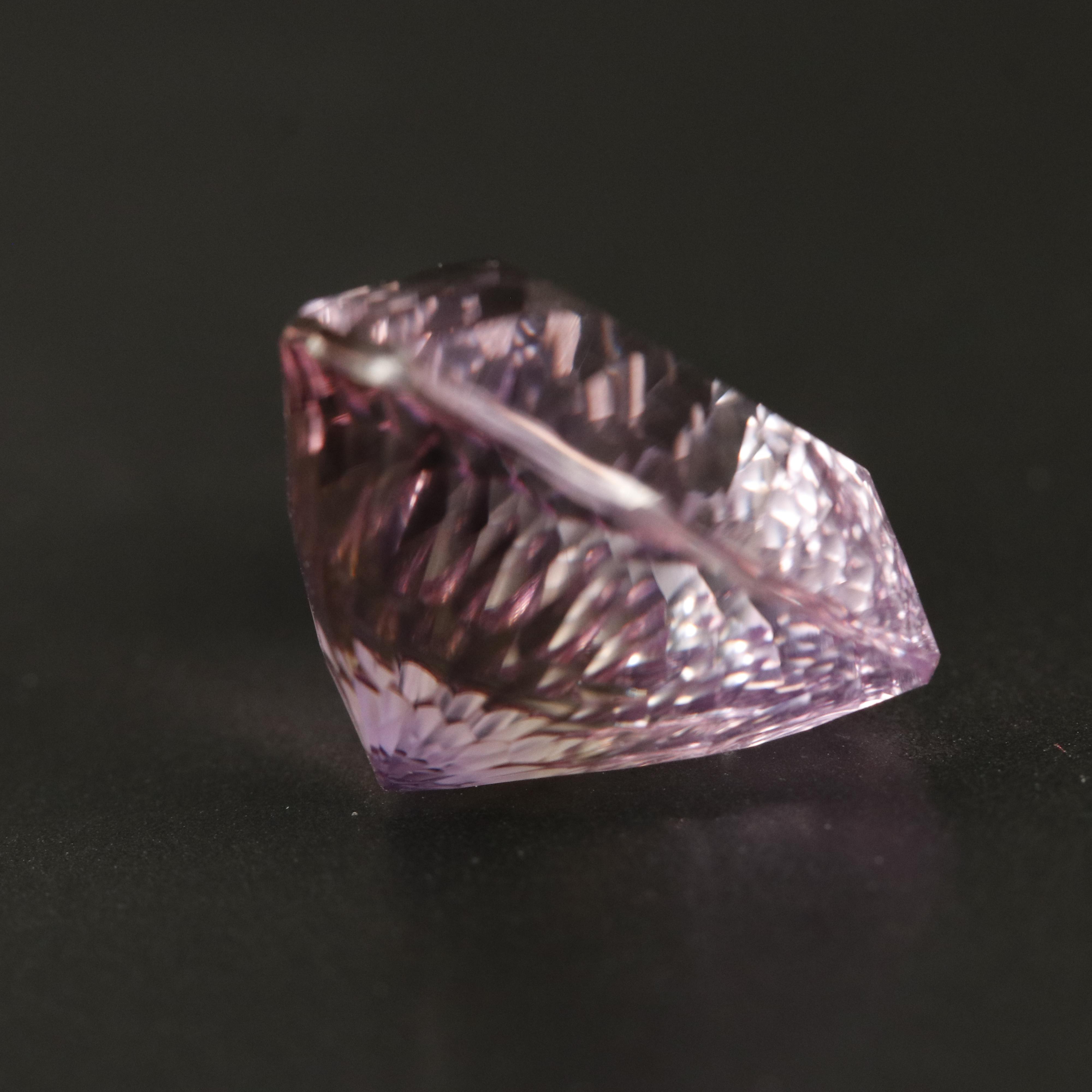 Loose 19.54 CT Heart Fantasy Faceted Ametrine