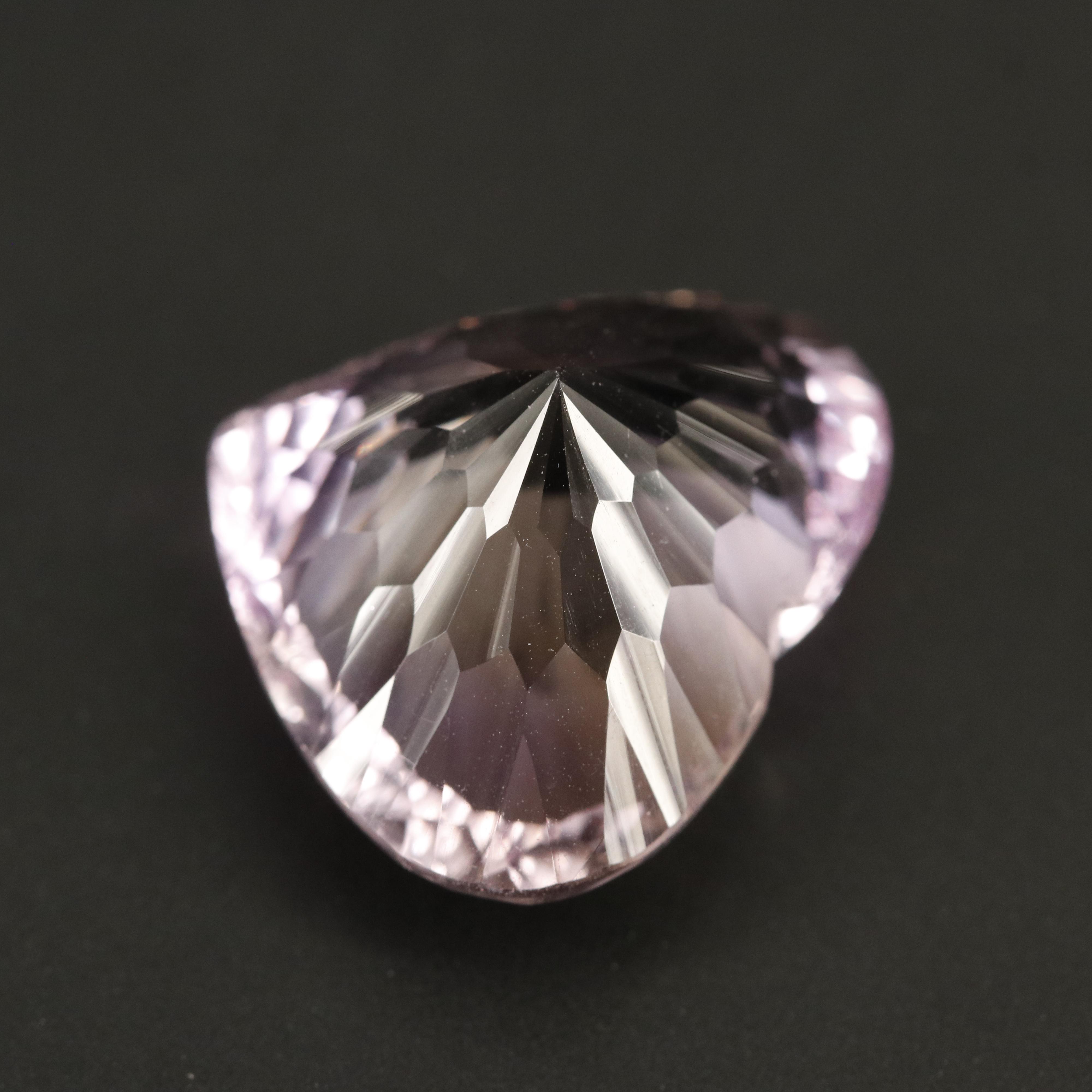 Loose 19.54 CT Heart Fantasy Faceted Ametrine