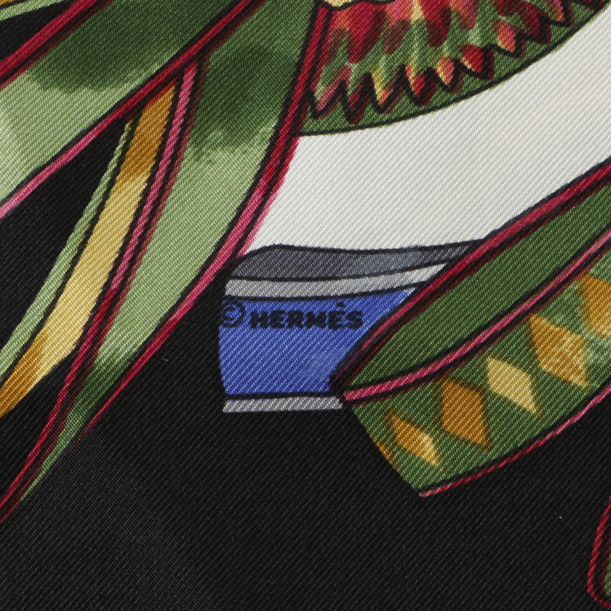 Hermès ''Les Rubans du Cheval'' Scarf 90 in Silk Twill
