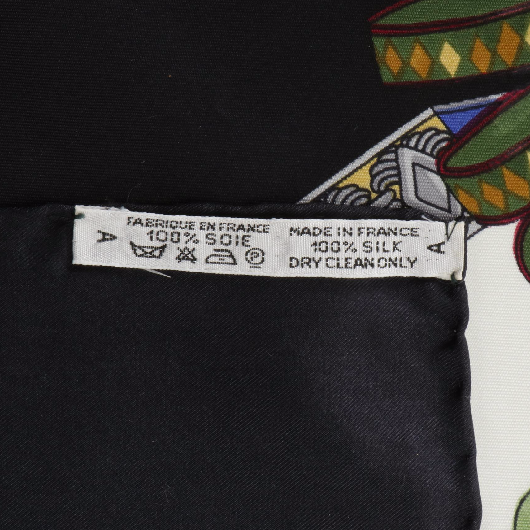 Hermès ''Les Rubans du Cheval'' Scarf 90 in Silk Twill