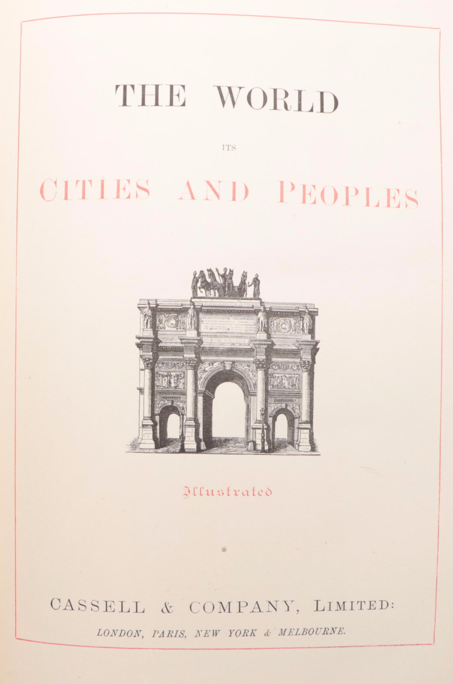 Illustrated "The World: Its Cities and Peoples" Complete Nine-Volume Set