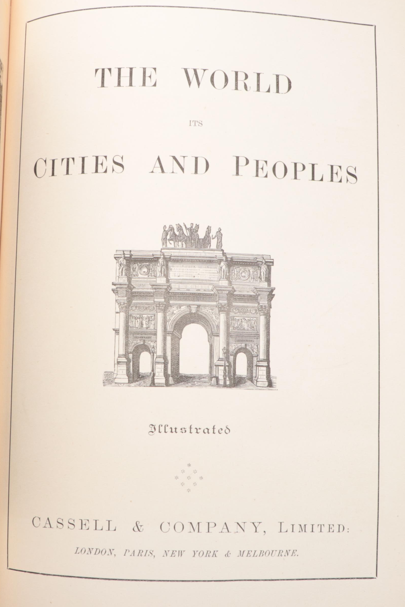 Illustrated "The World: Its Cities and Peoples" Complete Nine-Volume Set
