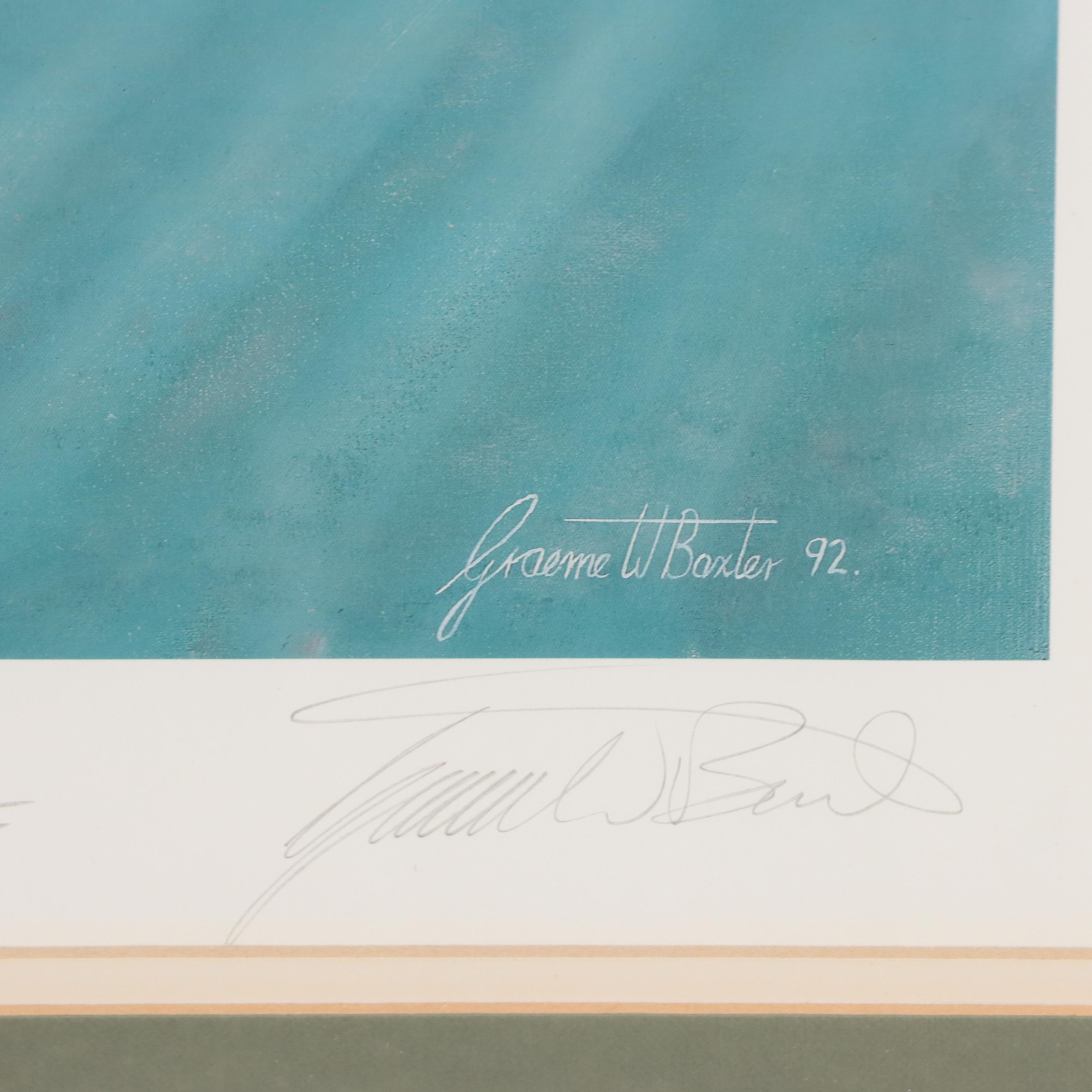 Graeme W. Baxter Offset Lithograph "Pebble Beach," Late 20th Century