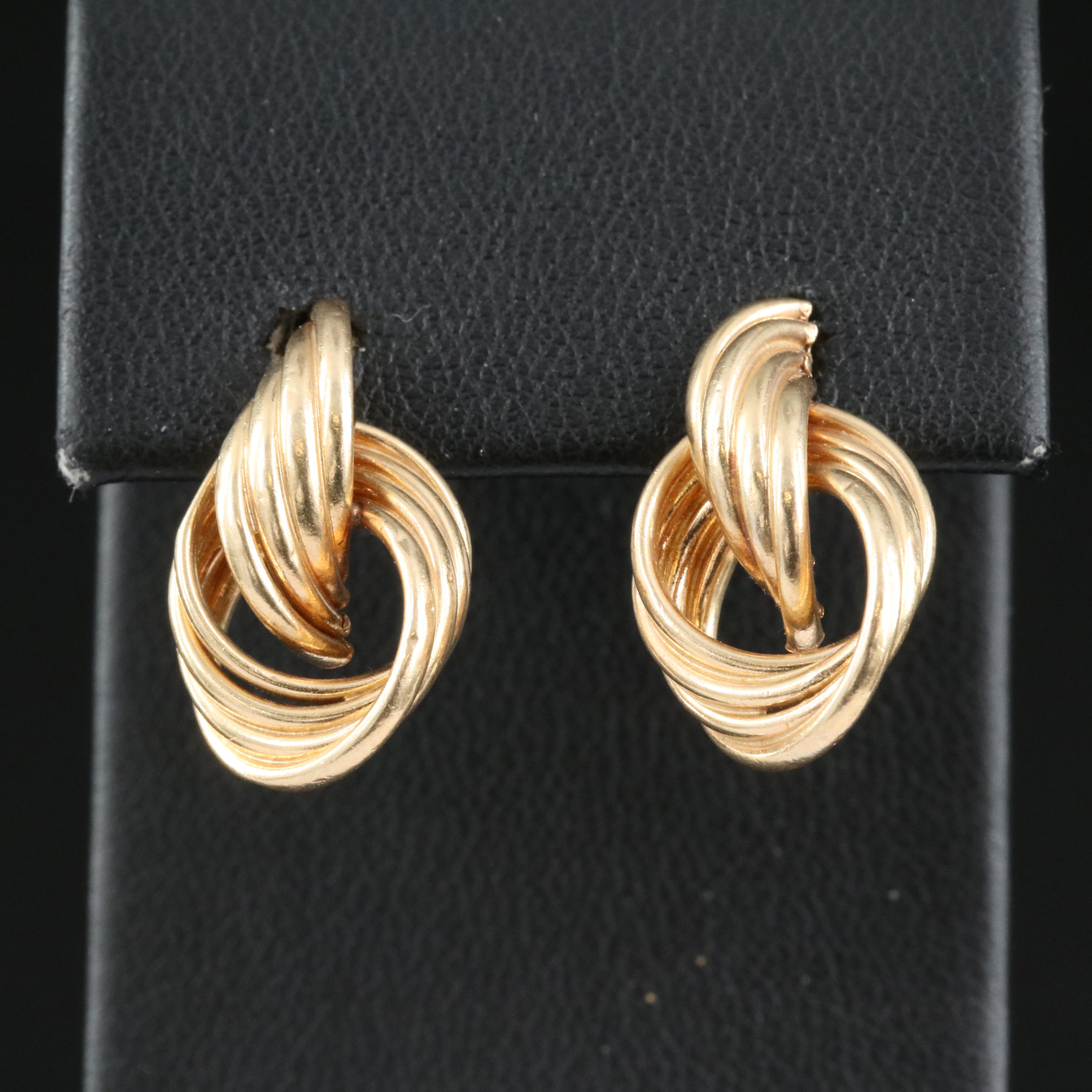 14K Knot Earrings