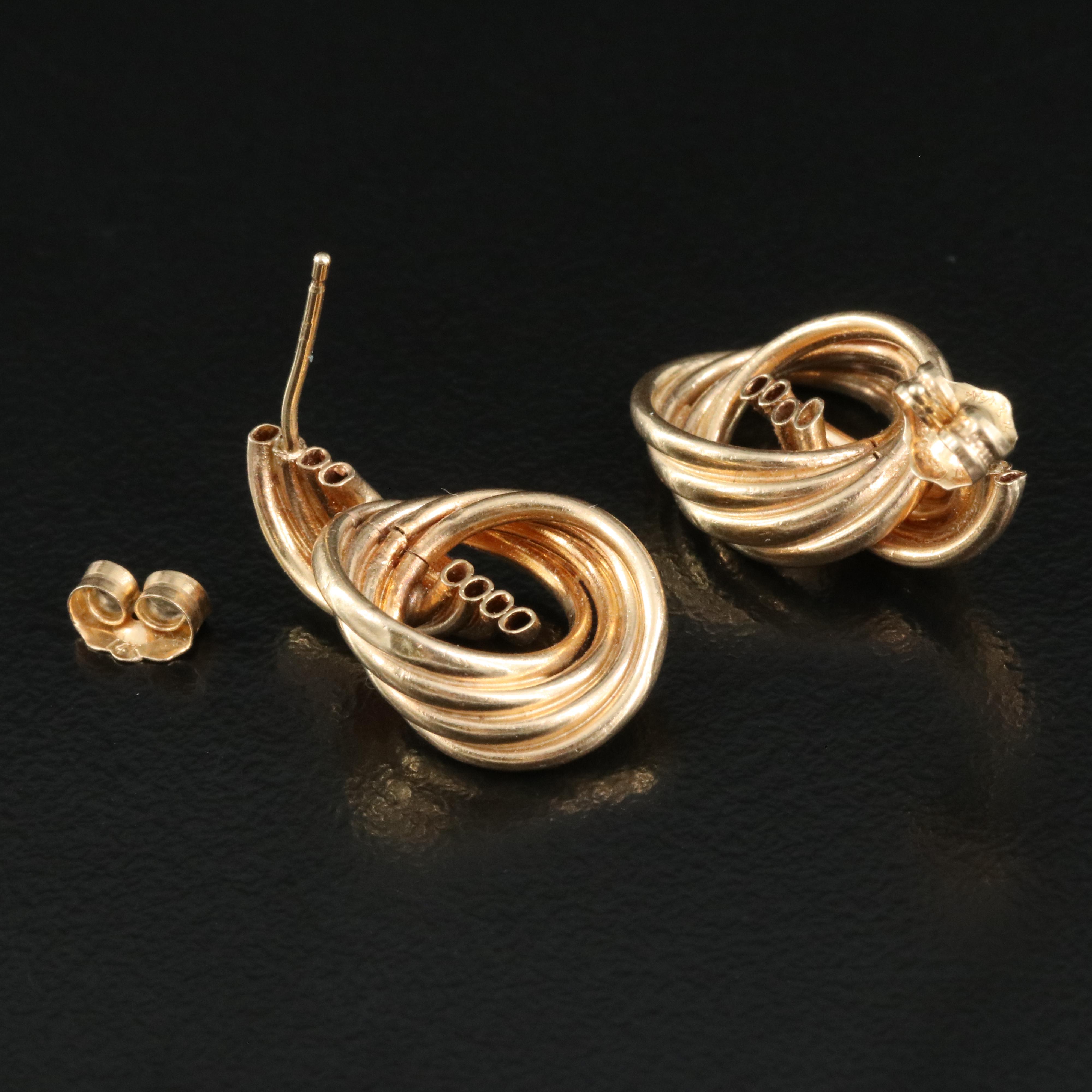 14K Knot Earrings