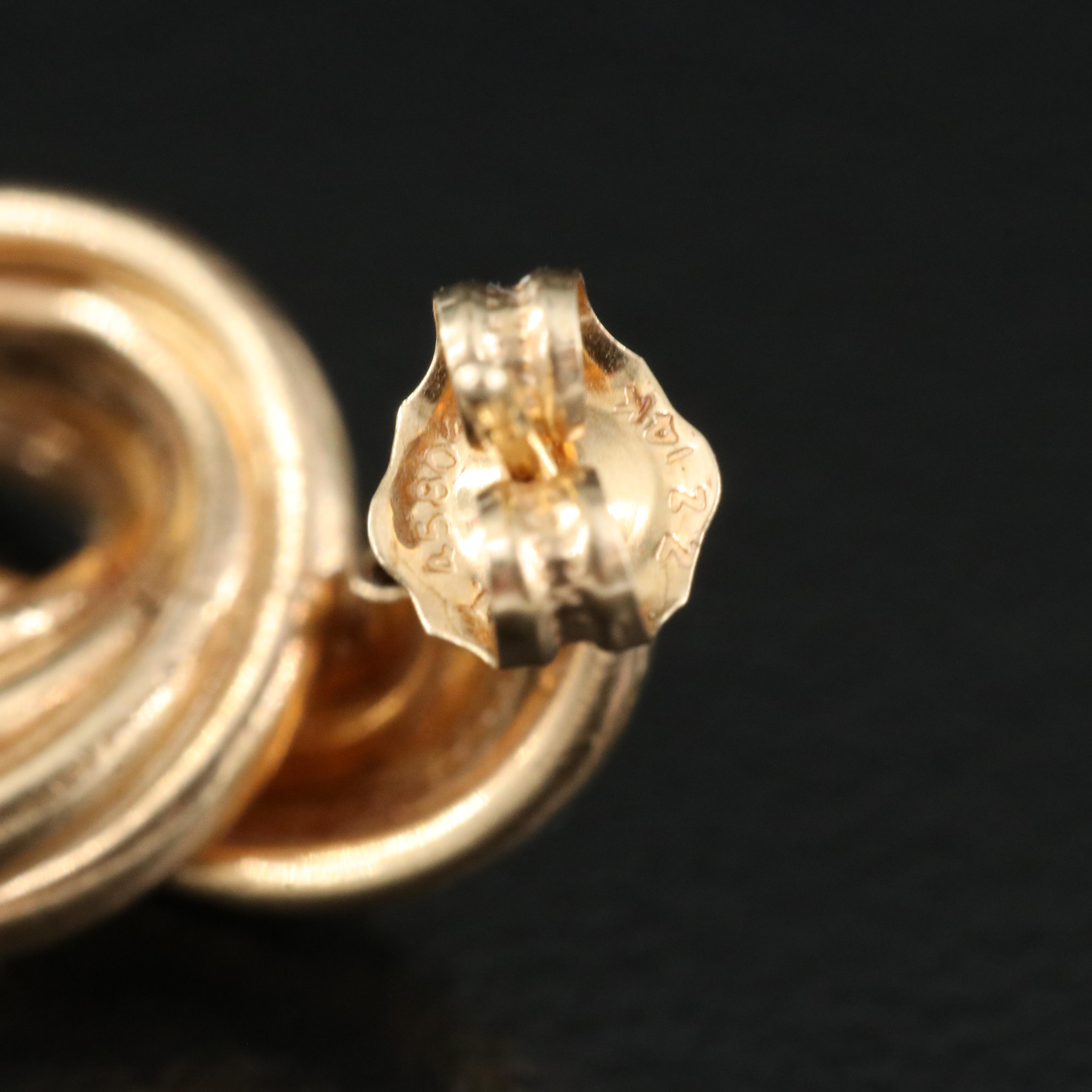 14K Knot Earrings