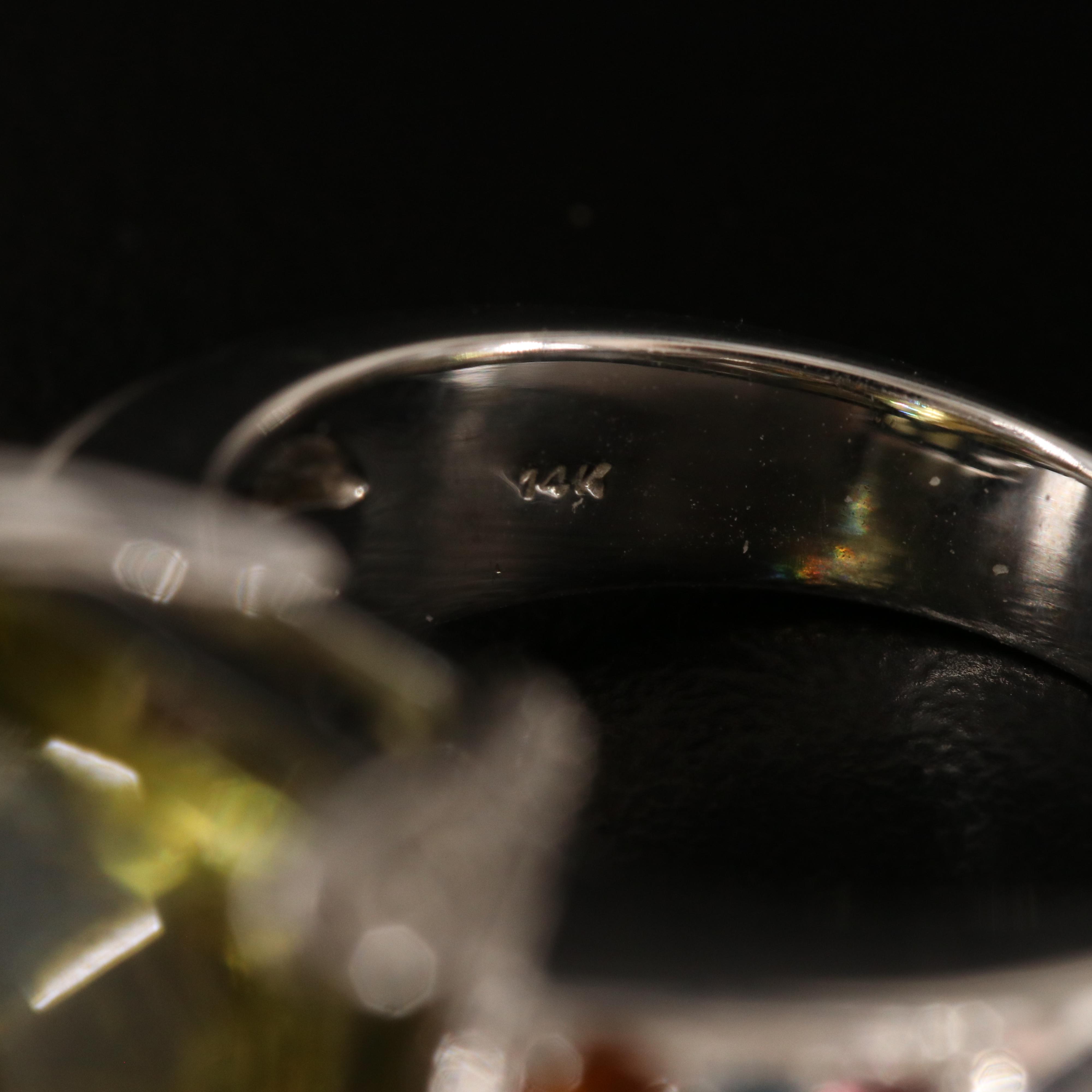 14K Citrine, Topaz, Tourmaline and Diamond Ring with 18.47 CT Center