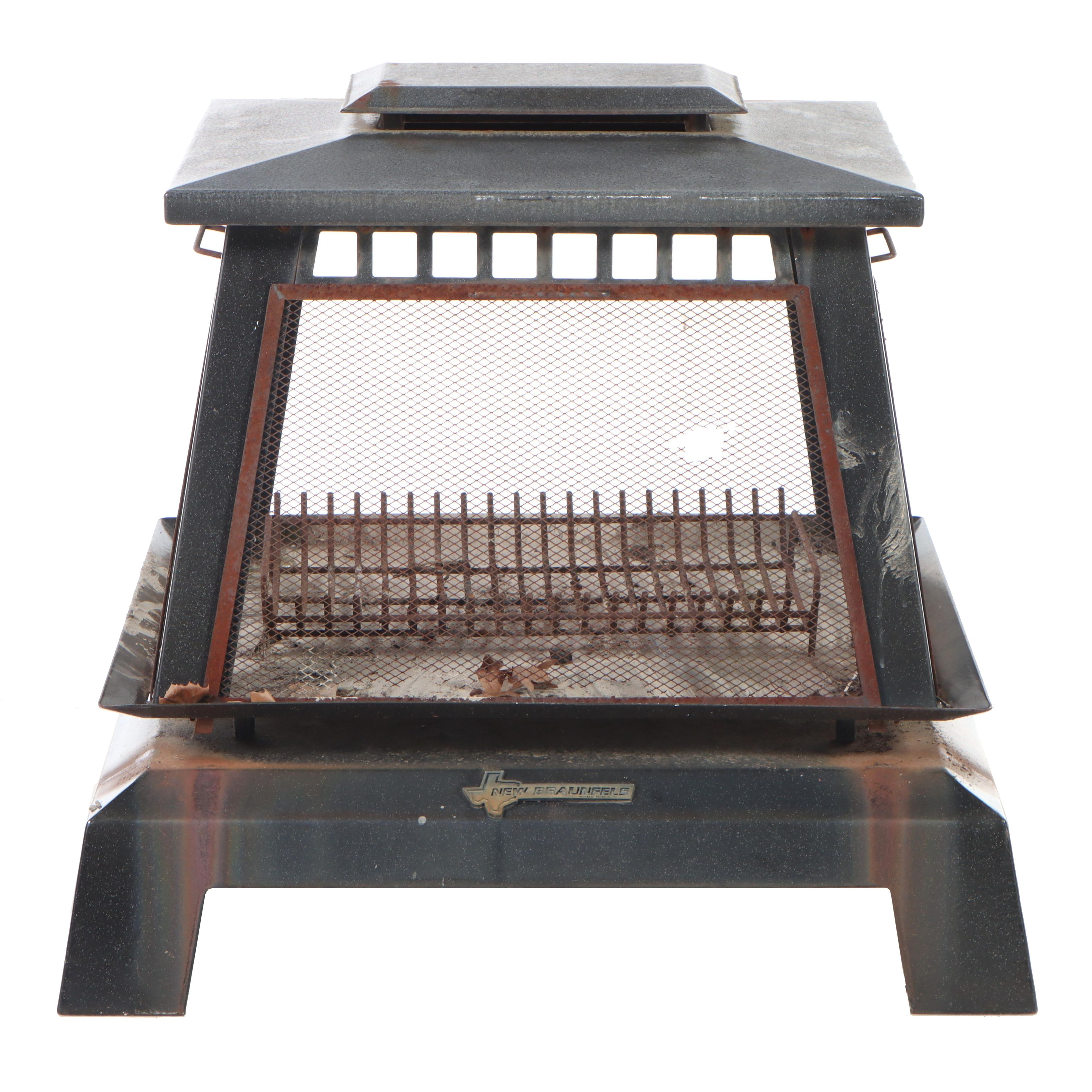 New Braunfels Metal Outdoor Fireplace