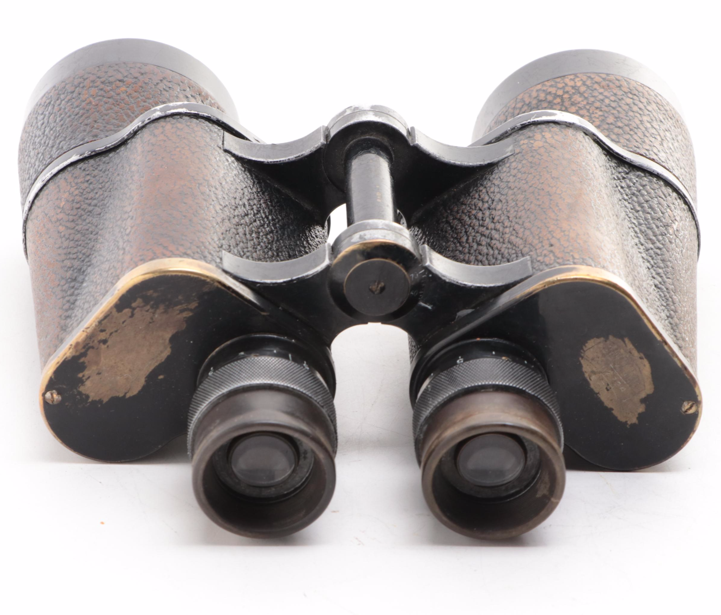 WWII Era Carl Zeiss 7 x 50 Binoculars with Leather Case